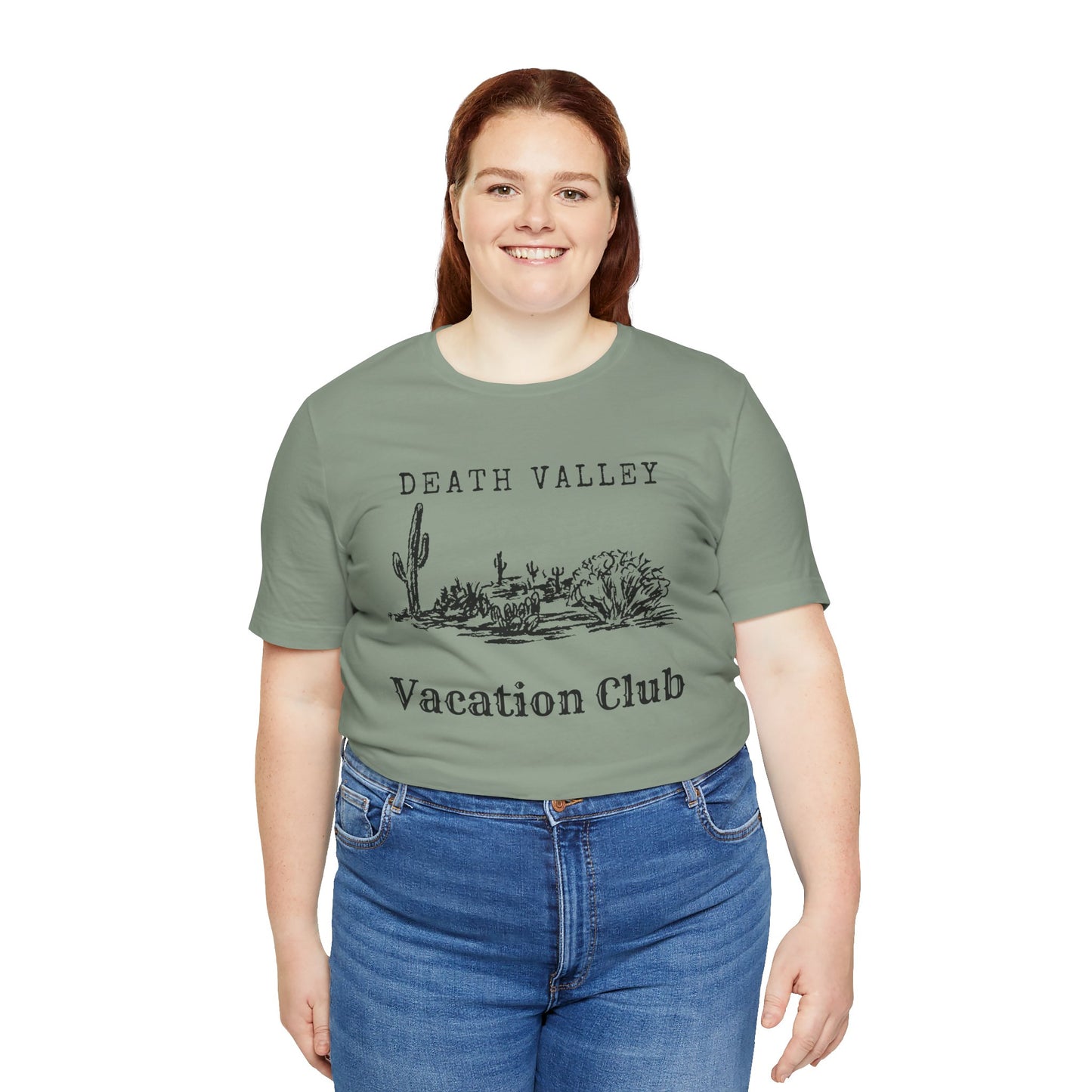 Death Valley Vacation Club Unisex Tee - Casual Cactus Graphic T-Shirt