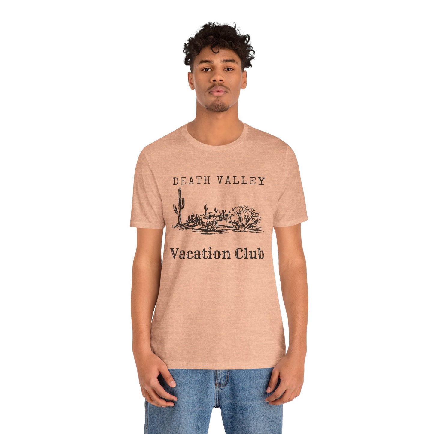 Death Valley Vacation Club Unisex Tee - Casual Cactus Graphic T-Shirt