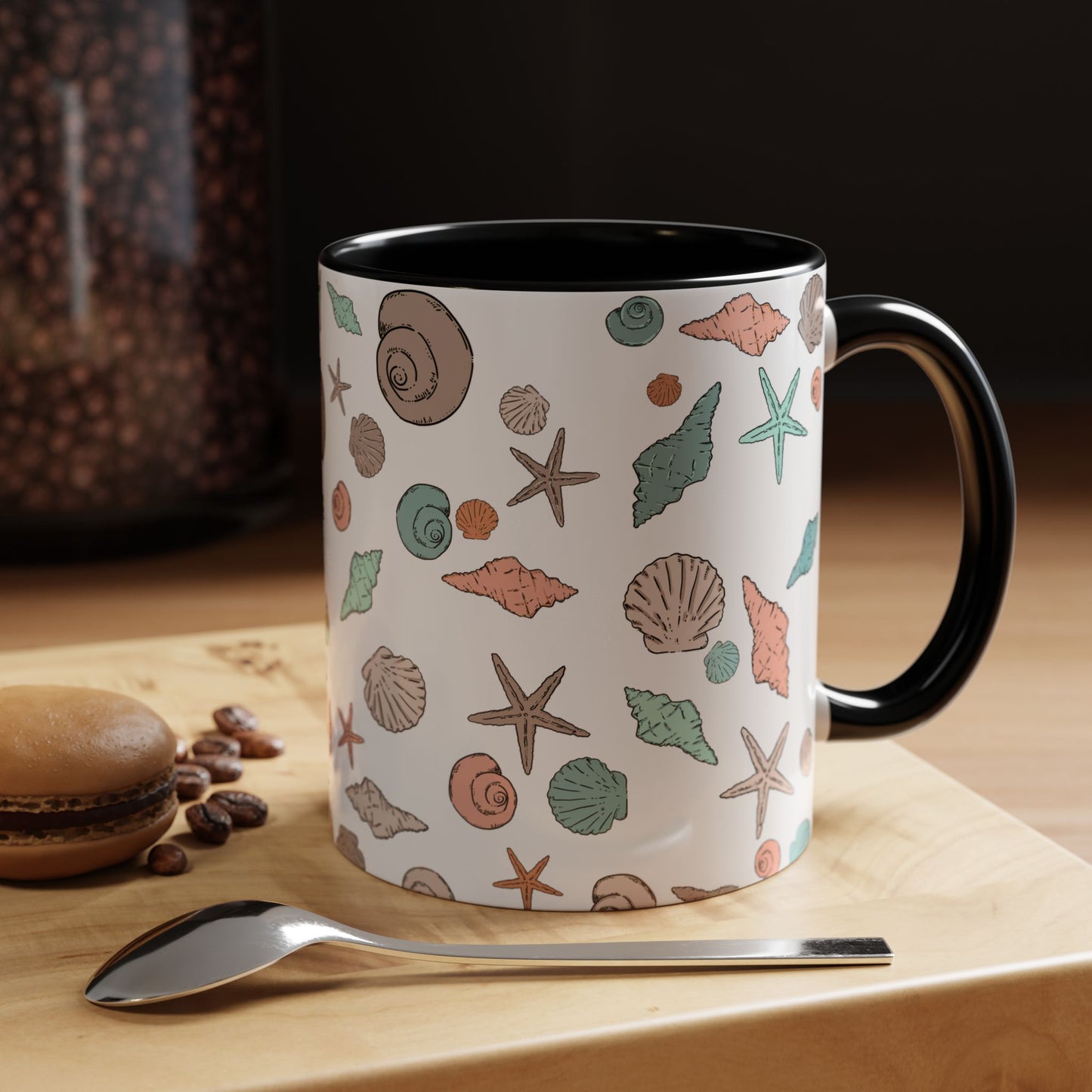 Coastal Seashell Accent Coffee Mug - 11oz & 15oz