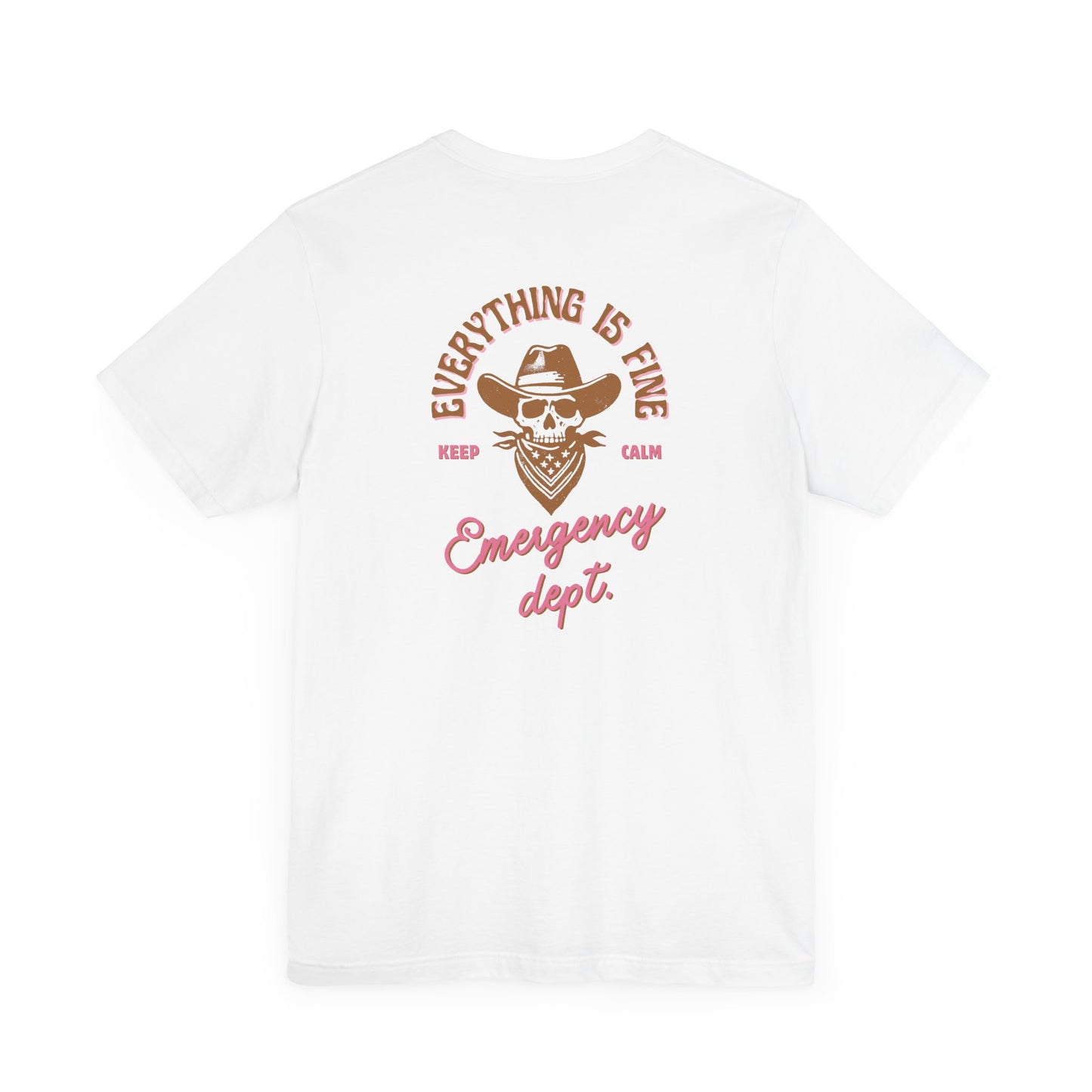 Vintage Graphic Tee| Emergency department | shirts for Nurses| ED Tech| ER| Western skeleton shirt