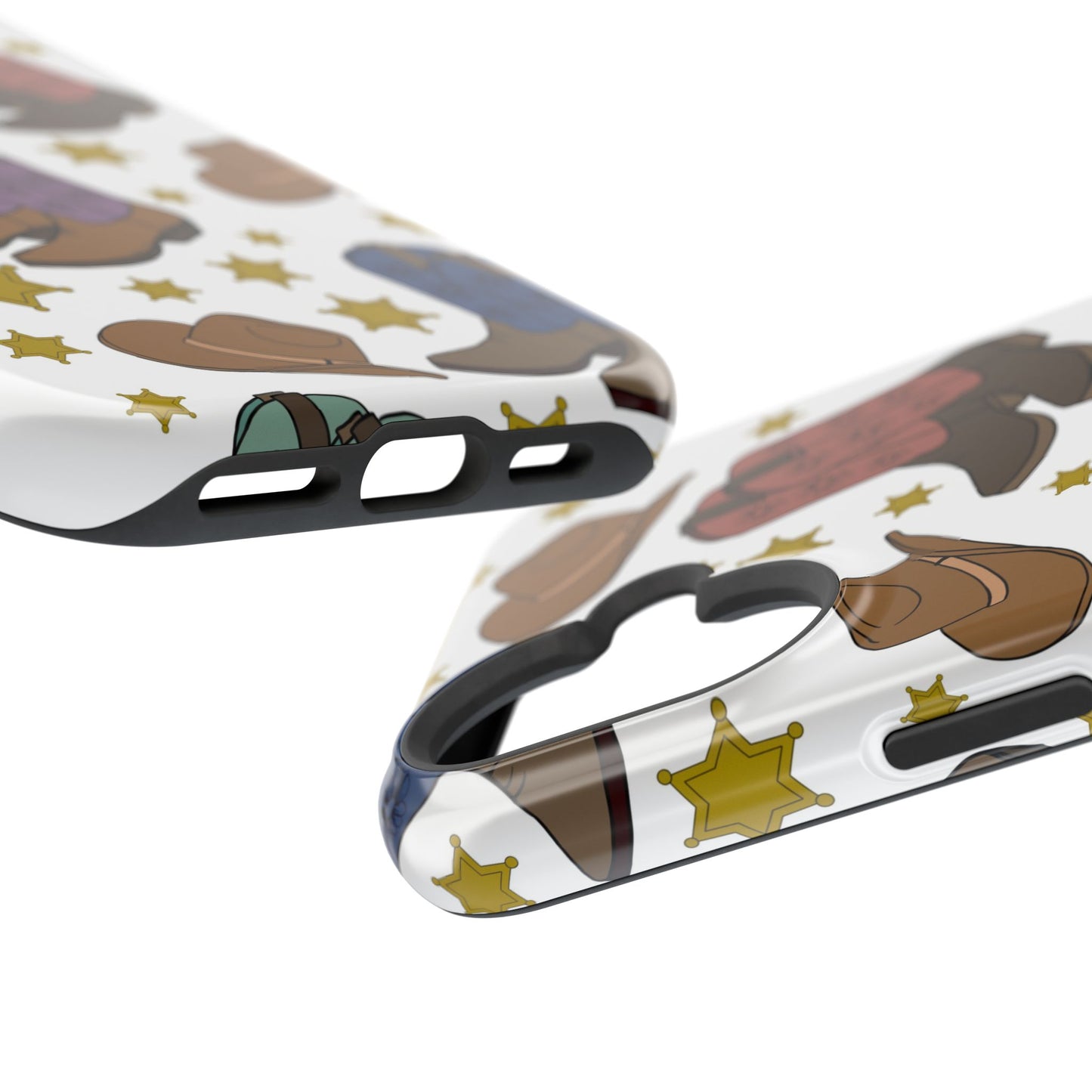Cowboy Boots Magnetic Tough Case - Durable Phone Protection with Western Flair