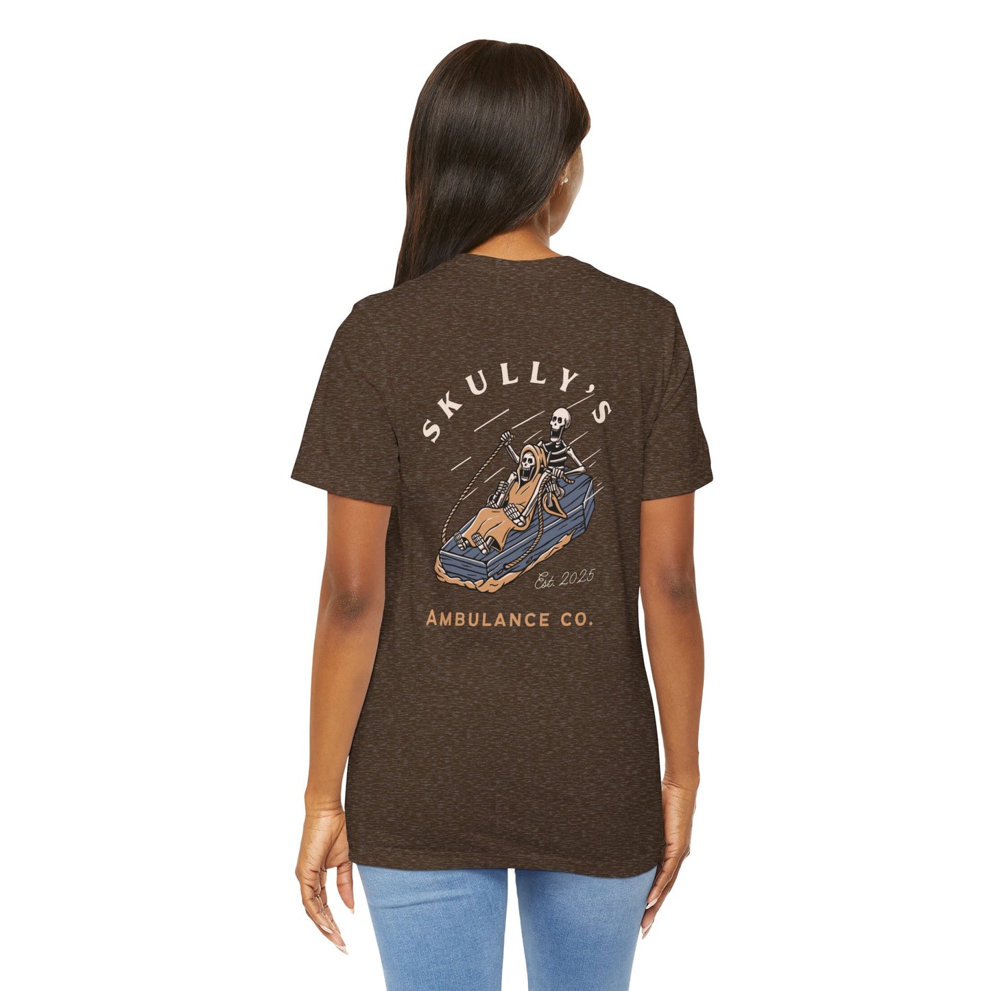 Skully’s Ambulance Co.| First Responder | Paramedic tshirt | EMT | skeleton shirt