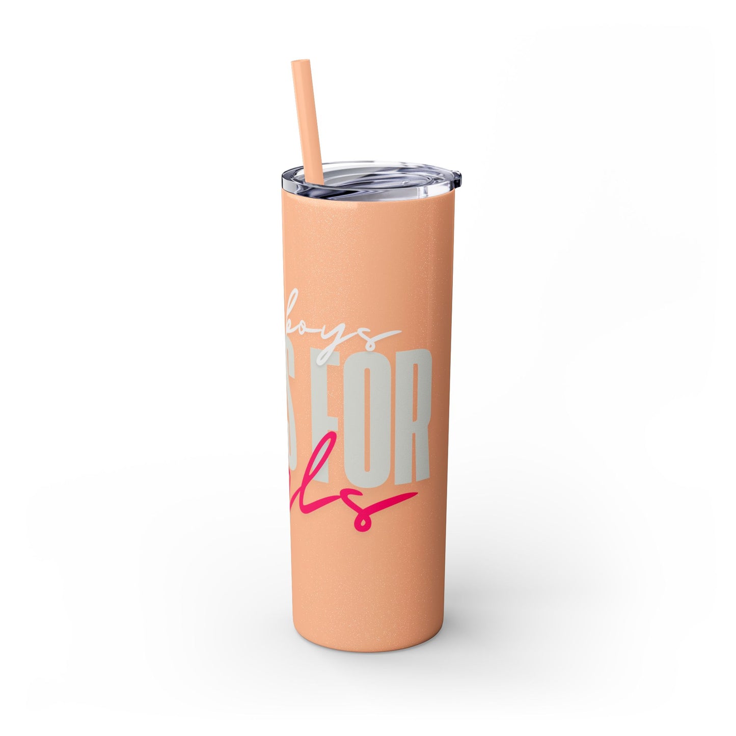 Silly boys EMS is for Girl Skinny Tumbler with Straw - 20oz Travel Cup