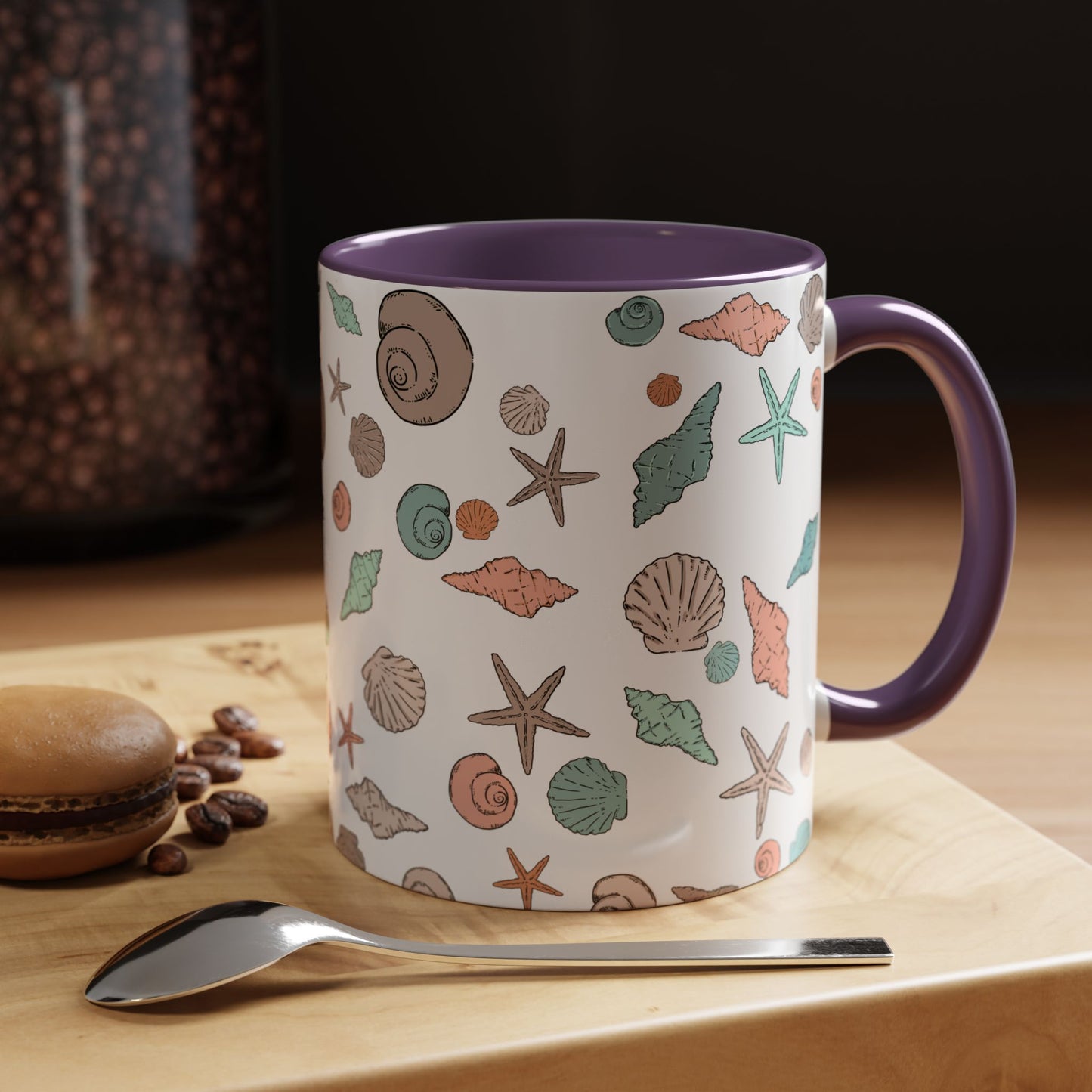 Coastal Seashell Accent Coffee Mug - 11oz & 15oz