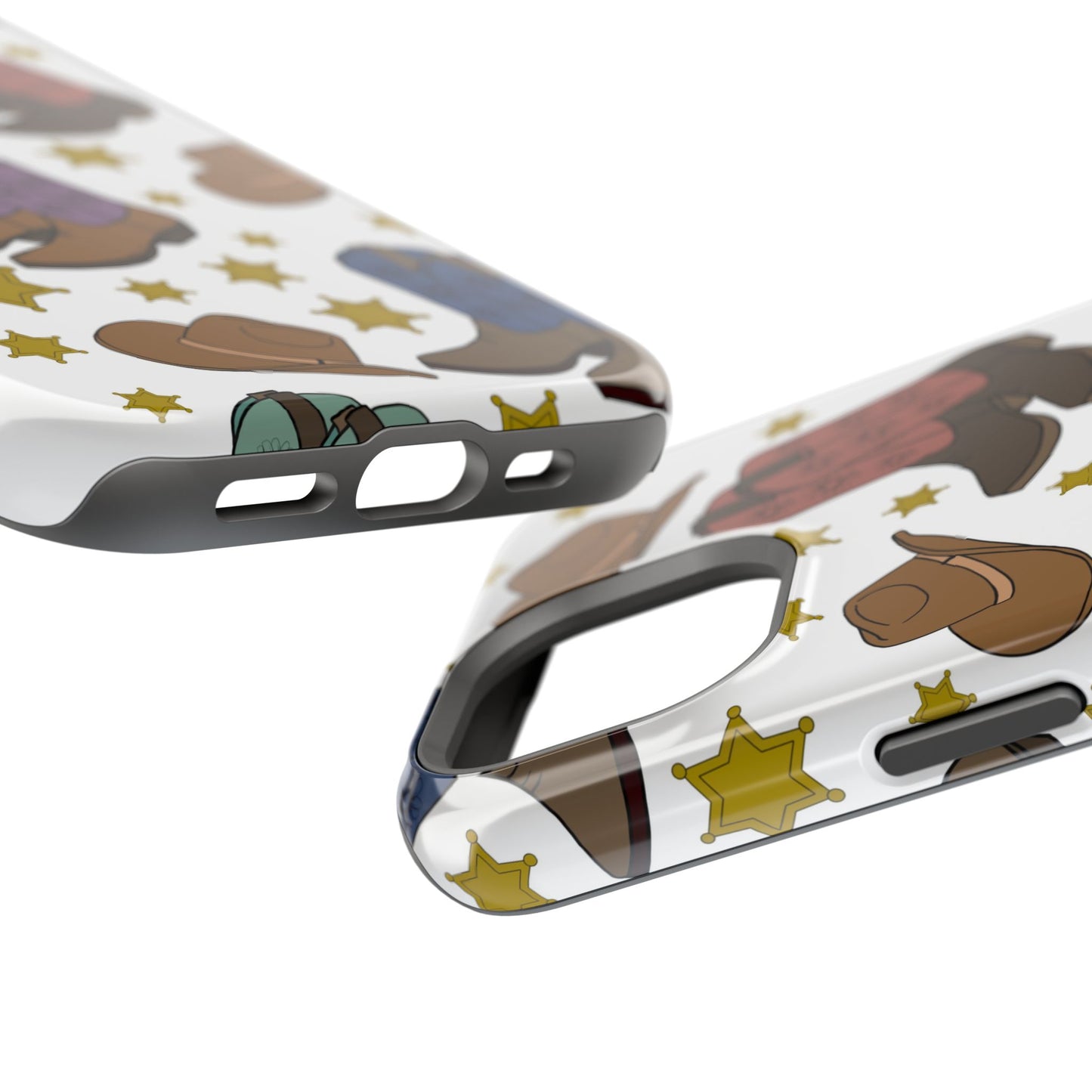Cowboy Boots Magnetic Tough Case - Durable Phone Protection with Western Flair