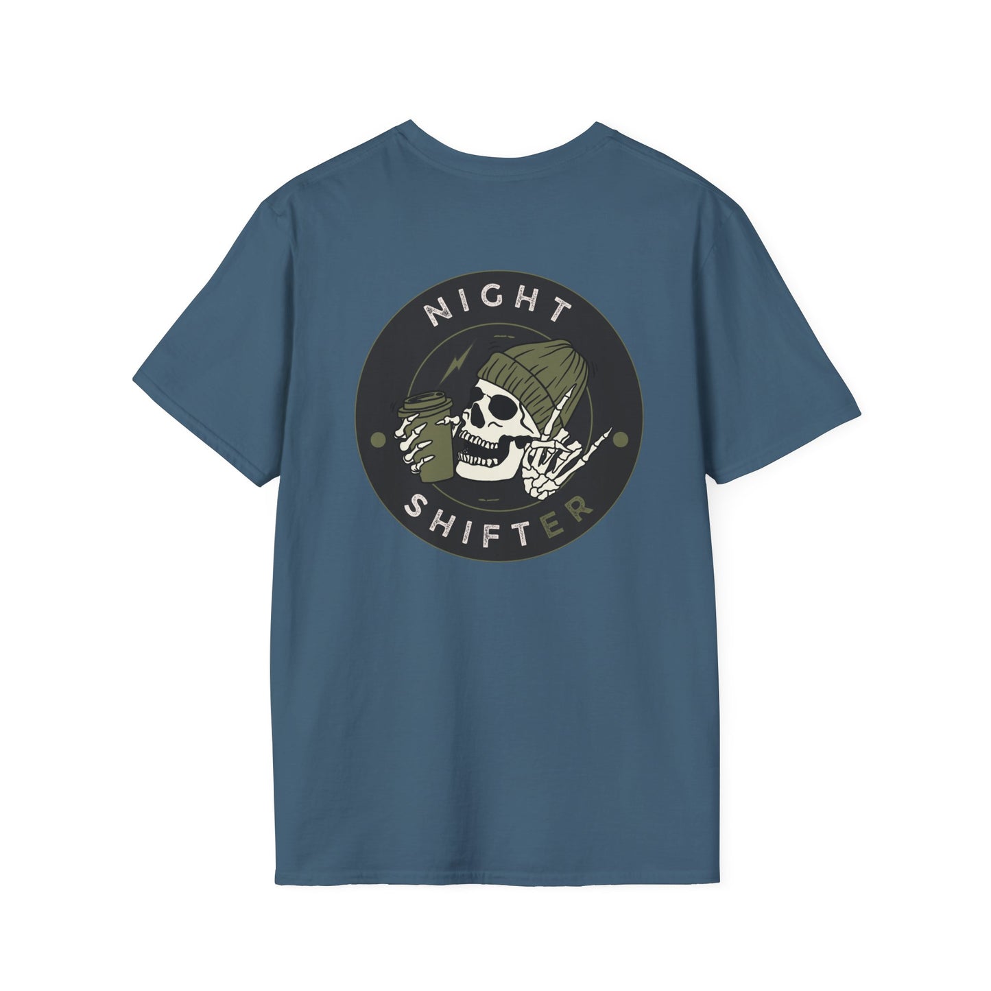 Night Shifter Skull T-Shirt | Unisex graphic tee for nurses| EMT | Paramedic| Spooky Vibes