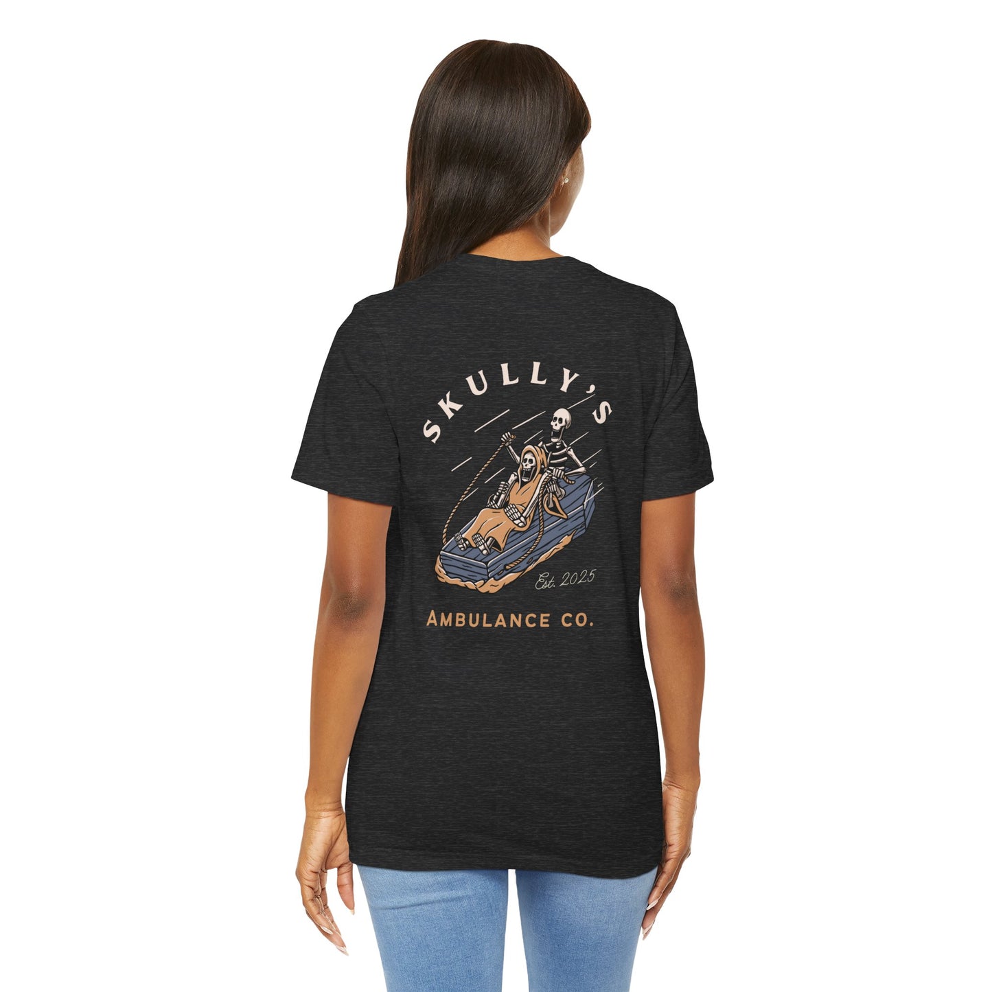 Skully’s Ambulance Co.| First Responder | Paramedic tshirt | EMT | skeleton shirt