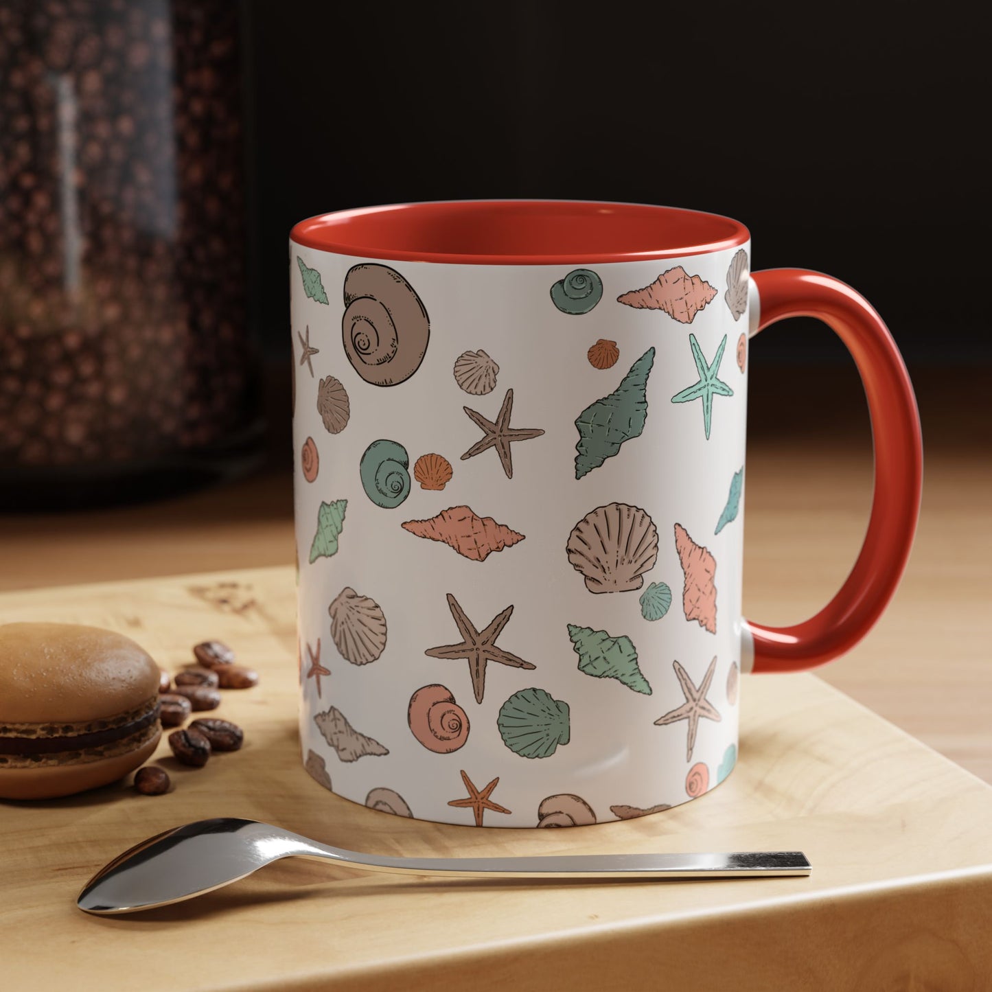 Coastal Seashell Accent Coffee Mug - 11oz & 15oz