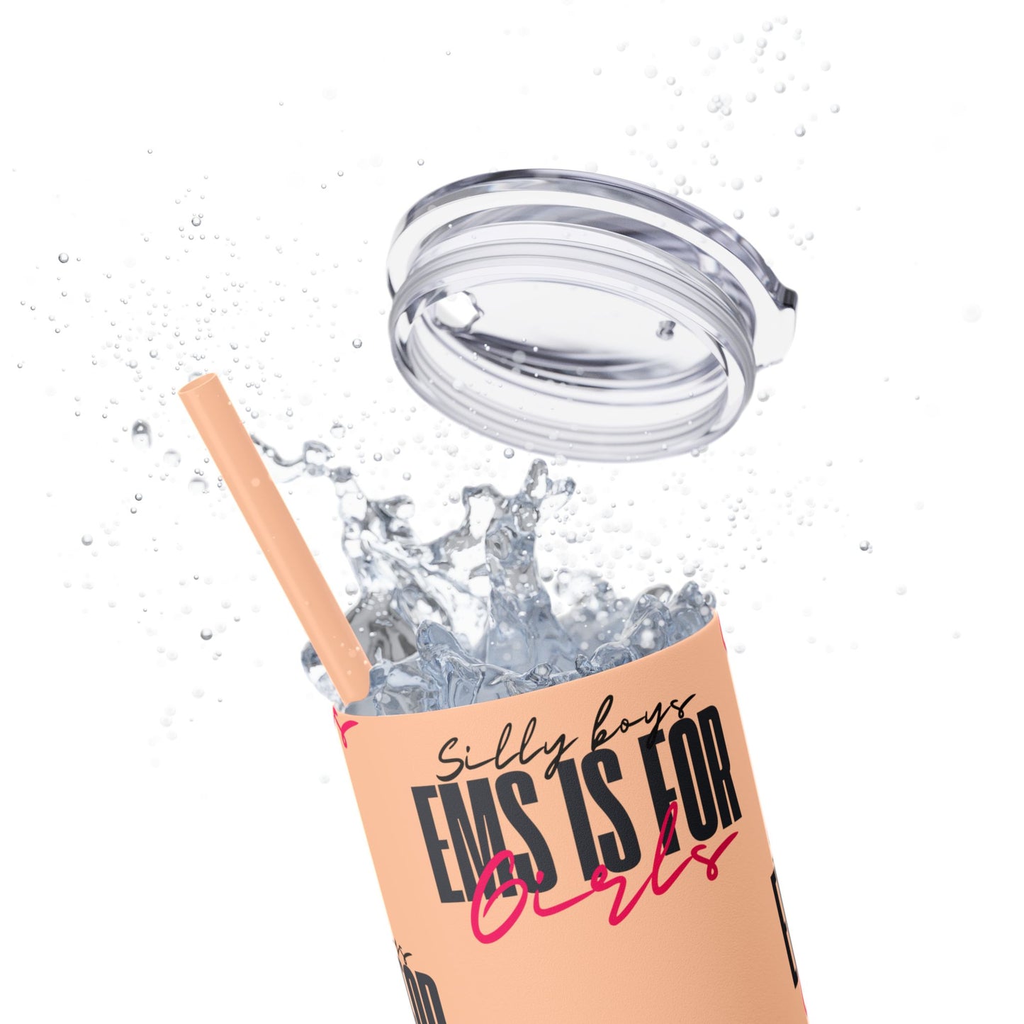 Silly Boys Skinny Tumbler with Straw, 20oz - Perfect Gift for EMT & Paramedics Celebrations
