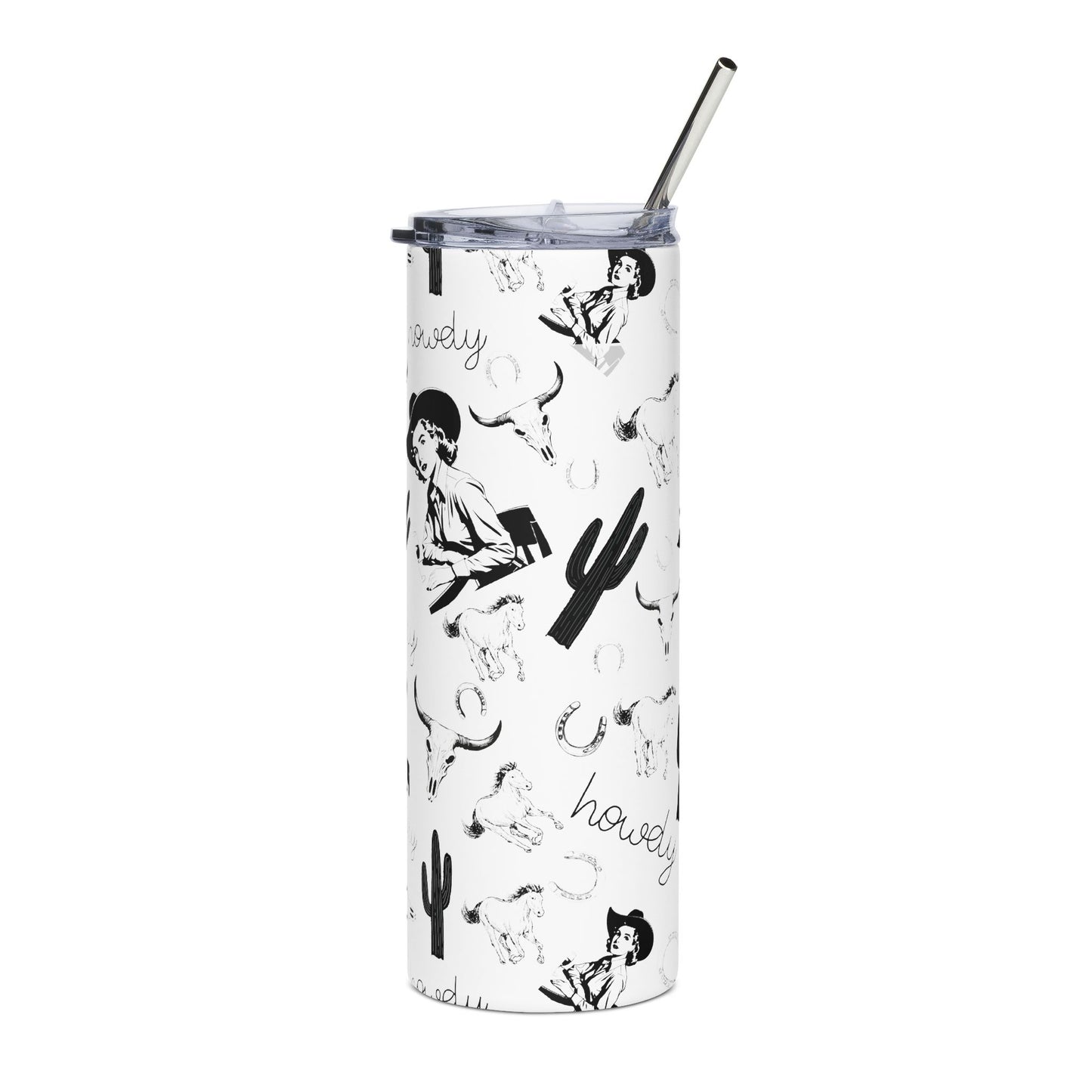 Vintage cowgirl|Stainless Steel Tumbler, 20oz
