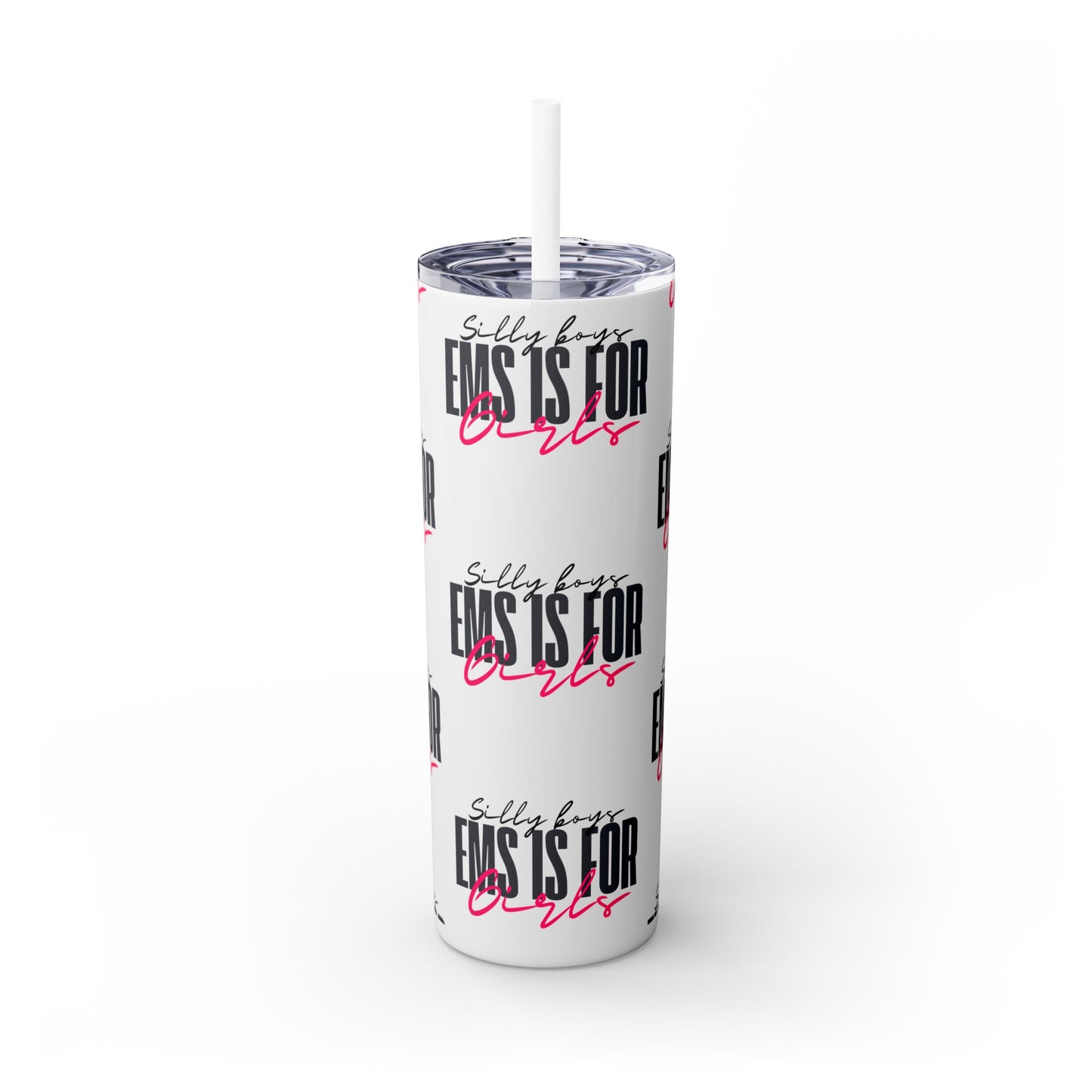 Silly Boys Skinny Tumbler with Straw, 20oz - Perfect Gift for EMT & Paramedics Celebrations