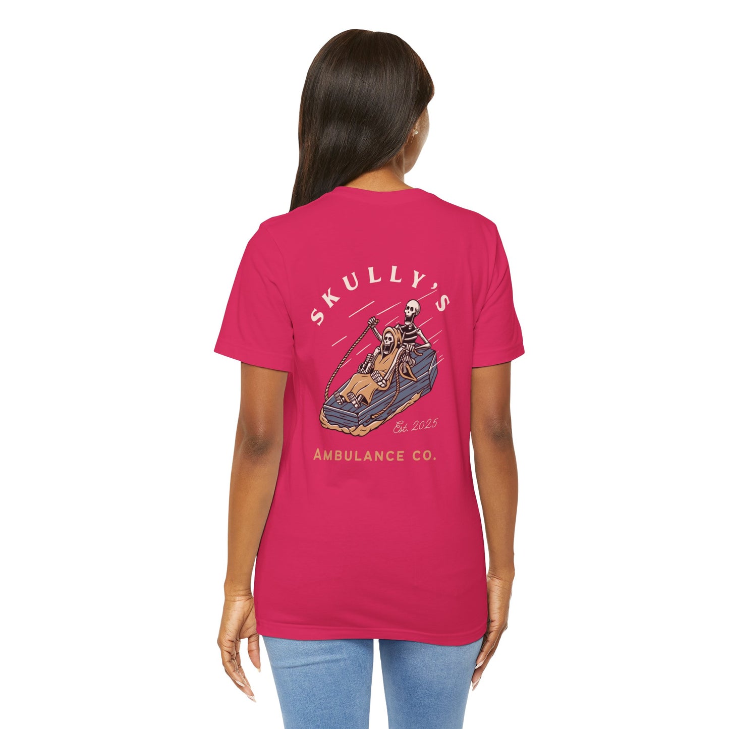 Skully’s Ambulance Co.| First Responder | Paramedic tshirt | EMT | skeleton shirt