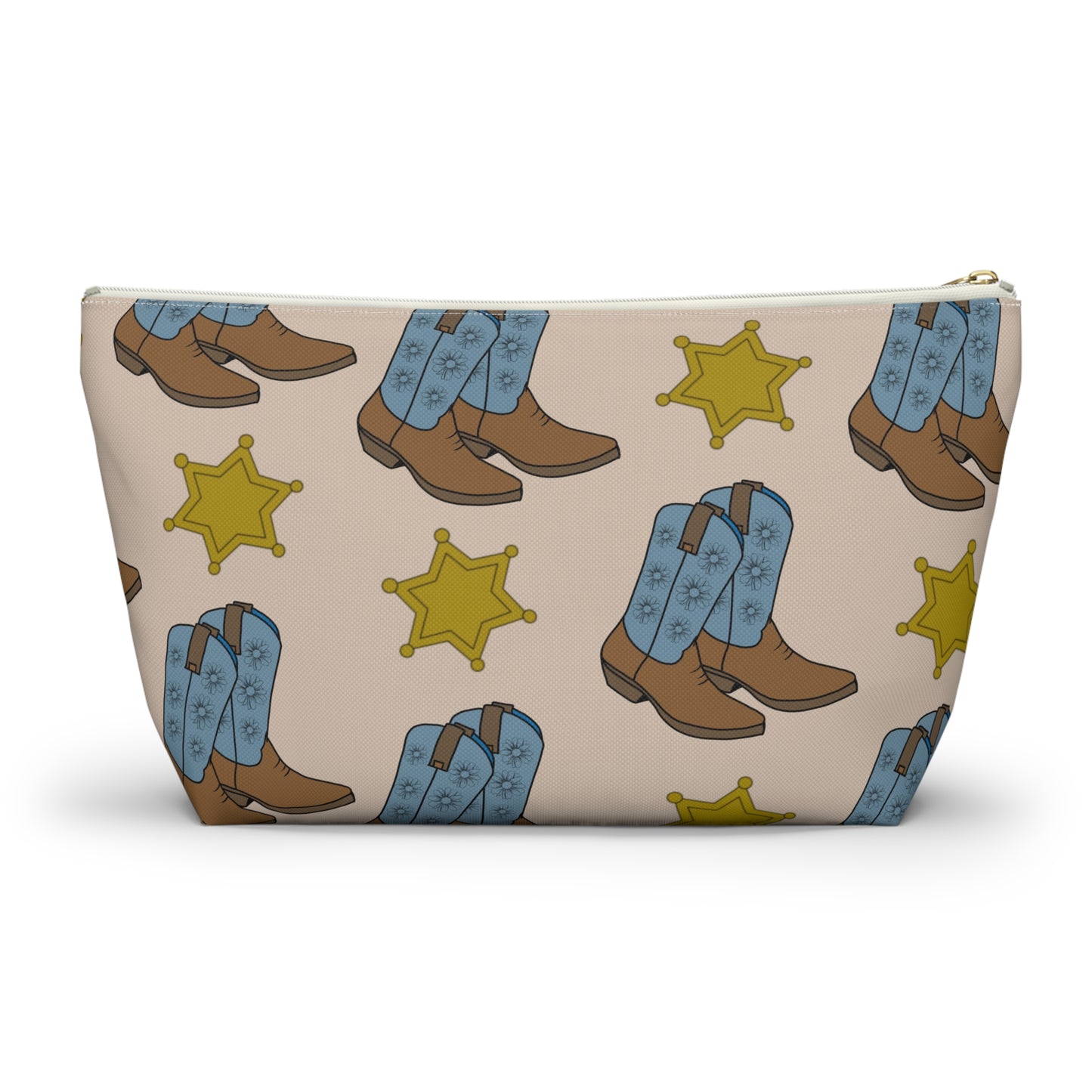 Accessory Pouch with Cowboy Boots & Western Star Design