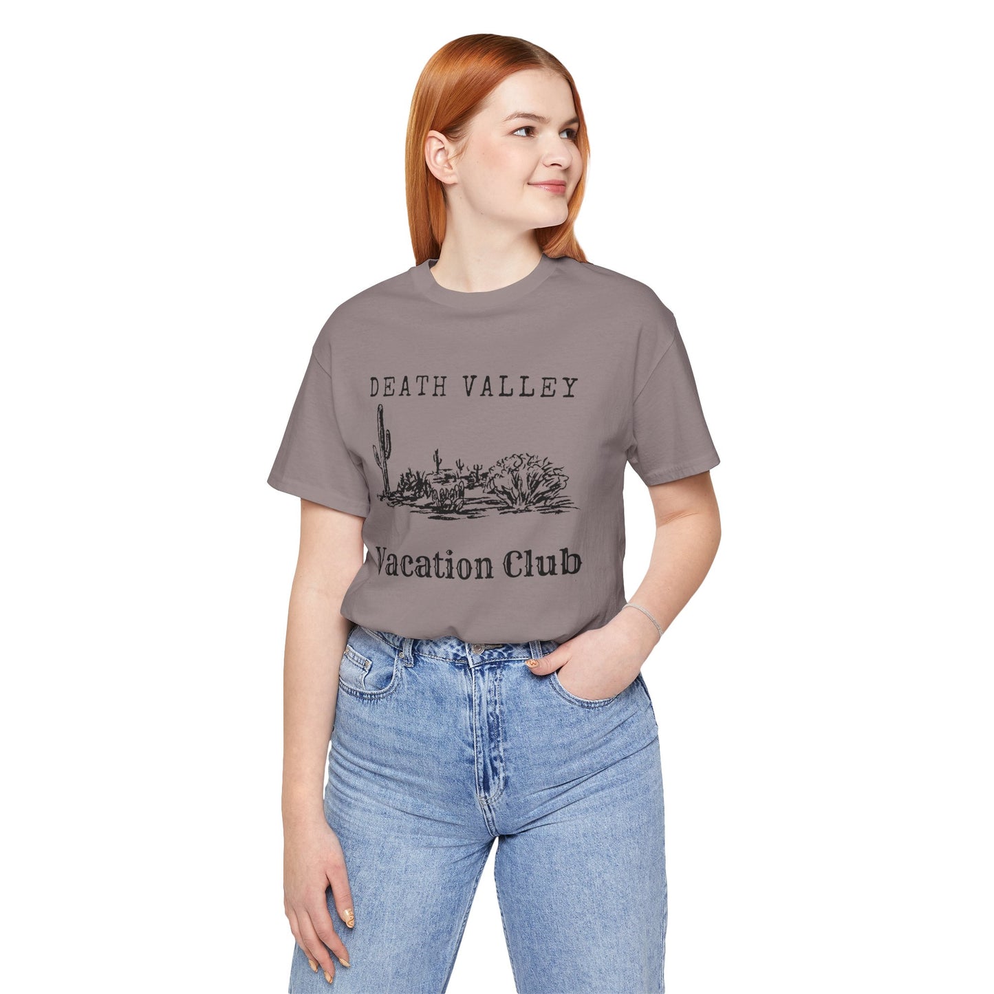 Death Valley Vacation Club Unisex Tee - Casual Cactus Graphic T-Shirt