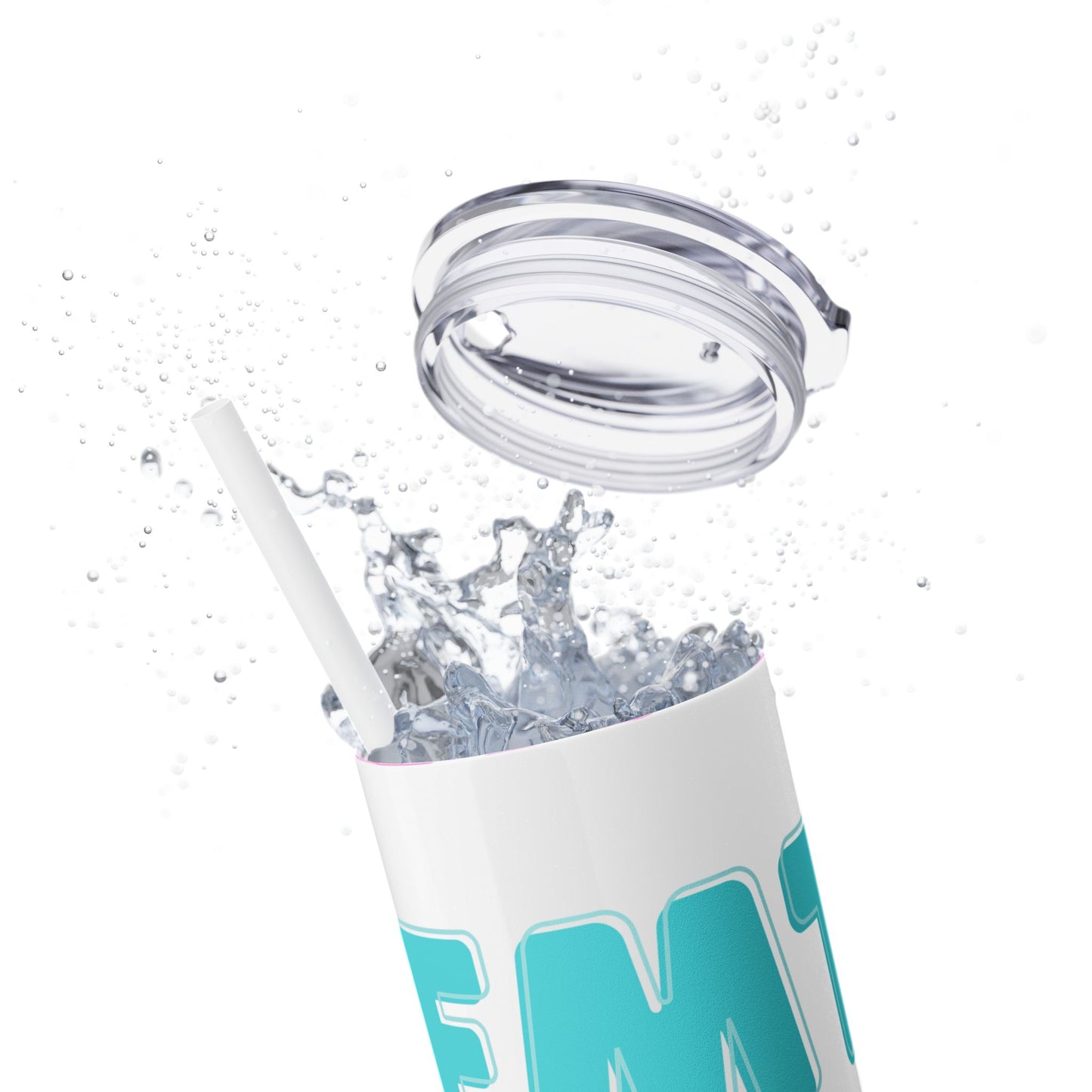 Unicorn 'EMT Life' Skinny Tumbler with Straw - 20oz Fun Drinkware