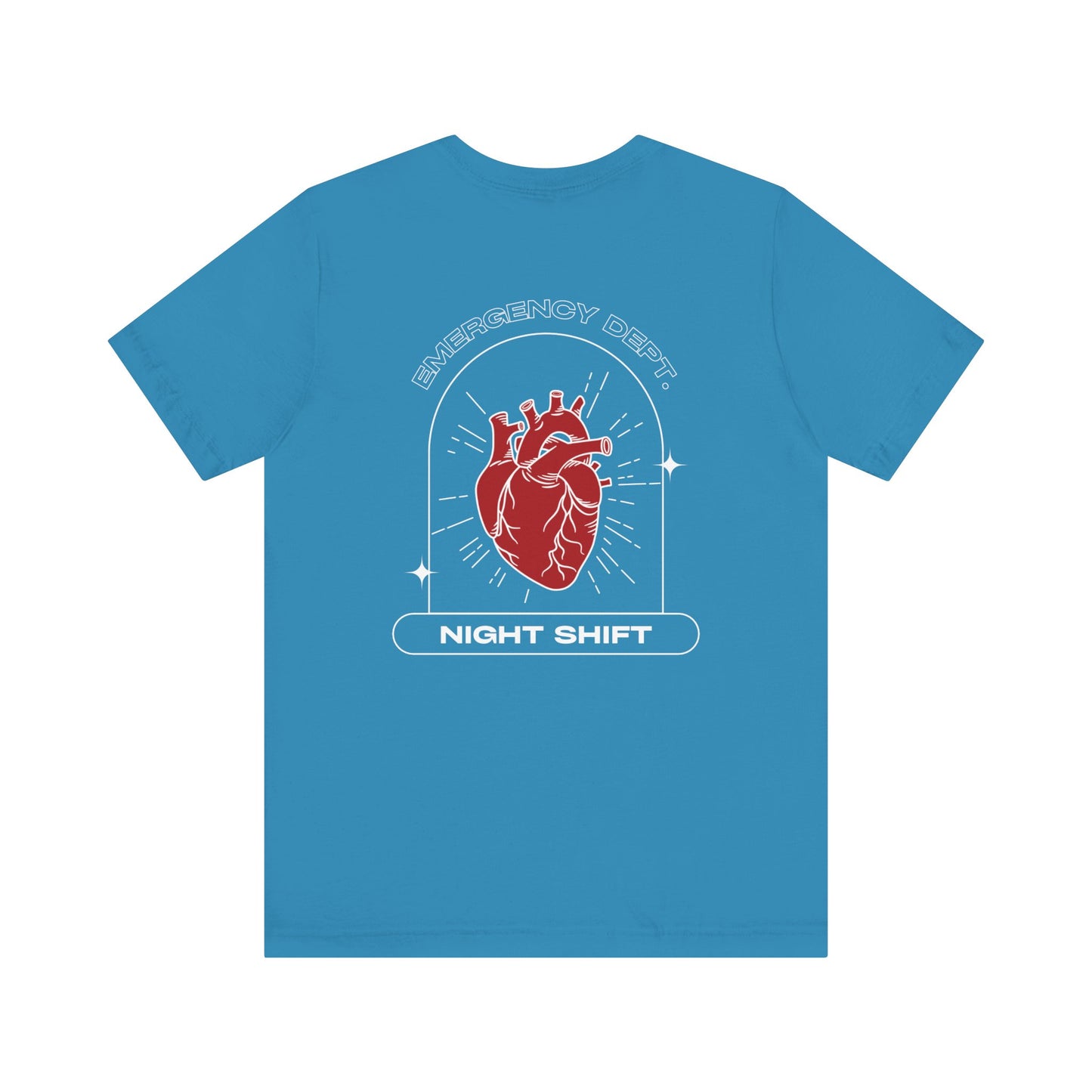 Emergency Department Printed Unisex Tee - Casual Comfort, Gift for Heart Lovers, Everyday Wear, Unique Style, Casual T-Shirt