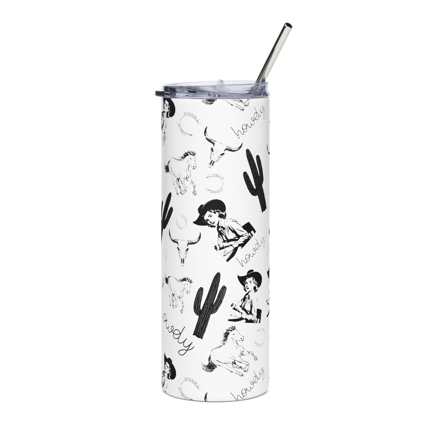 Vintage cowgirl|Stainless Steel Tumbler, 20oz