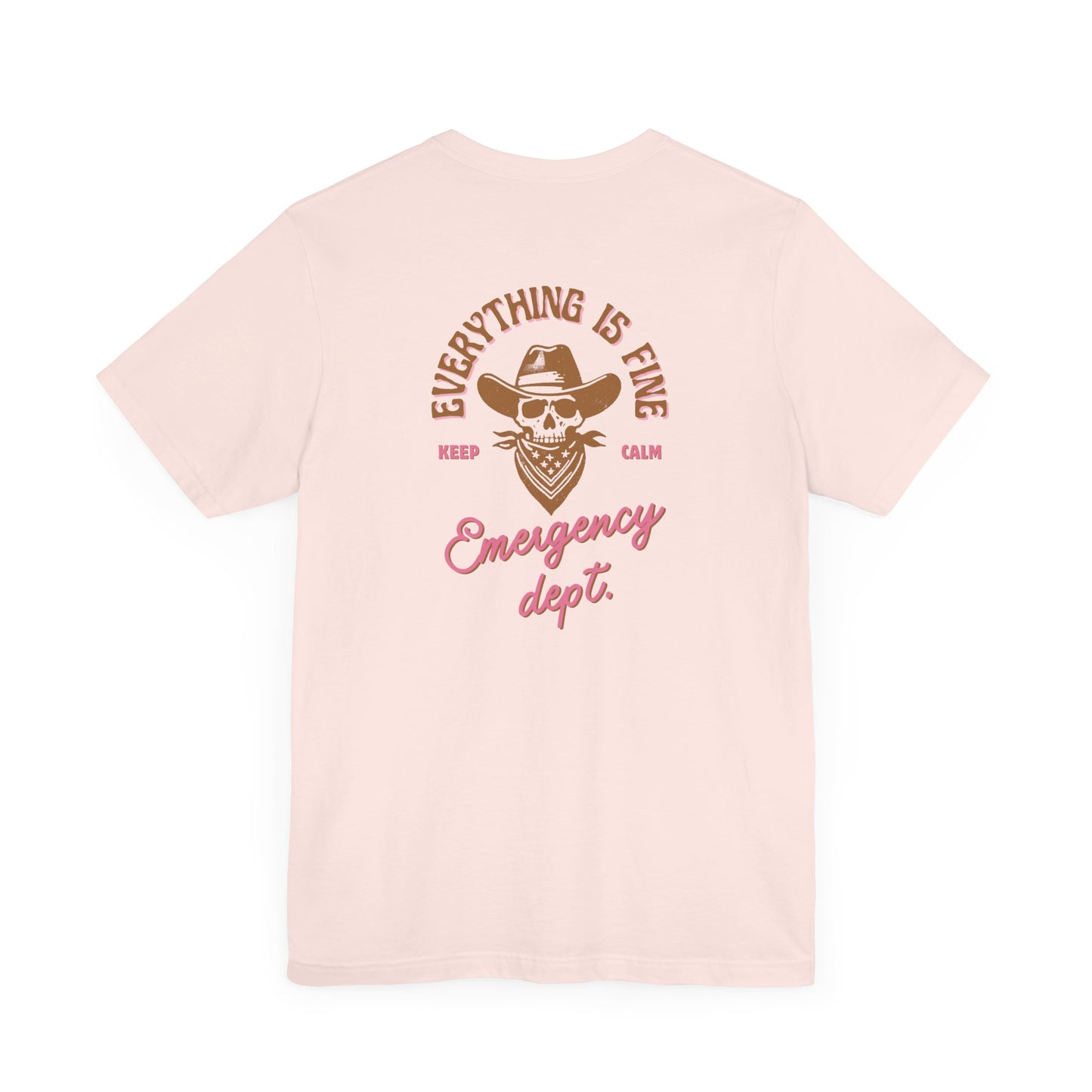 Vintage Graphic Tee| Emergency department | shirts for Nurses| ED Tech| ER| Western skeleton shirt