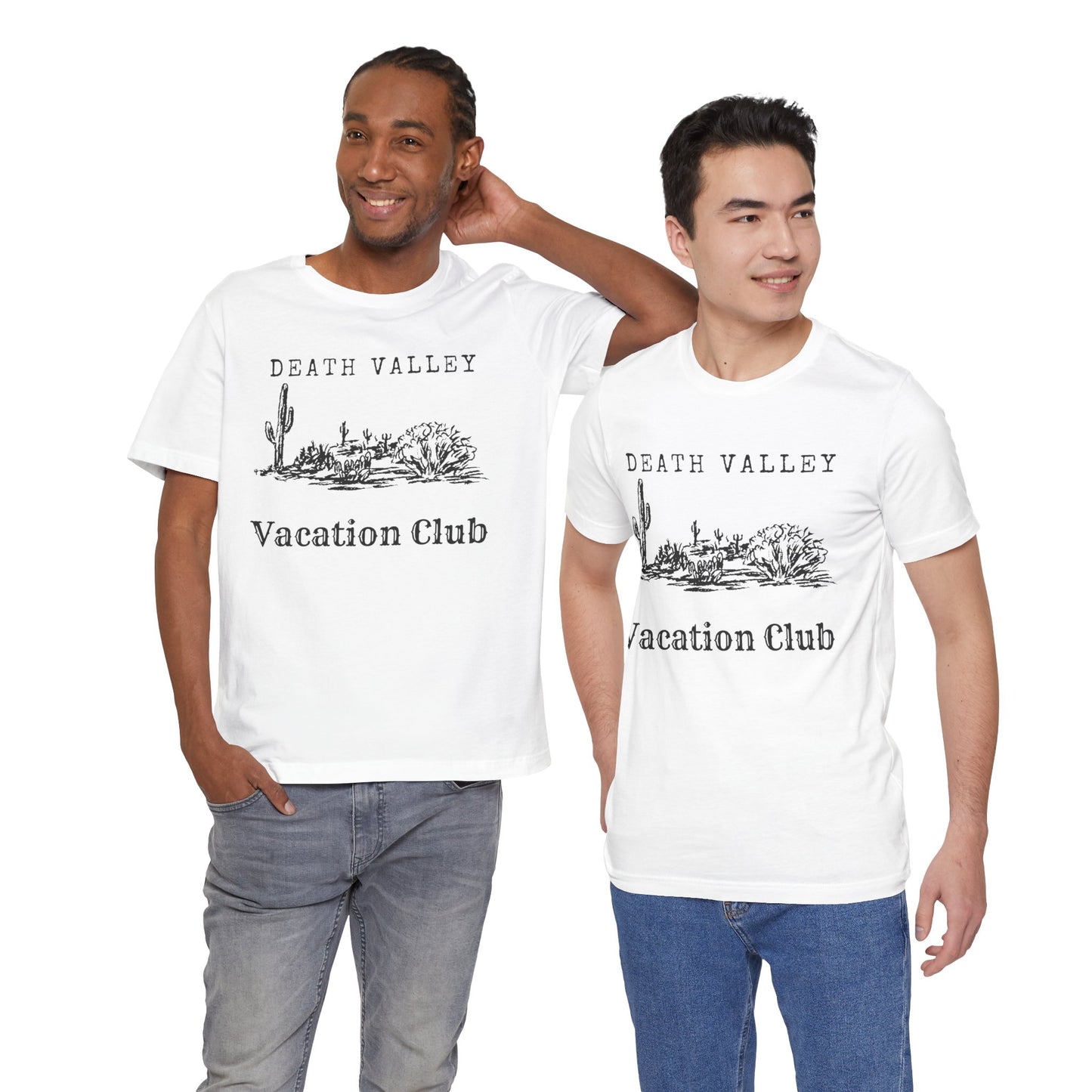 Death Valley Vacation Club Unisex Tee - Casual Cactus Graphic T-Shirt