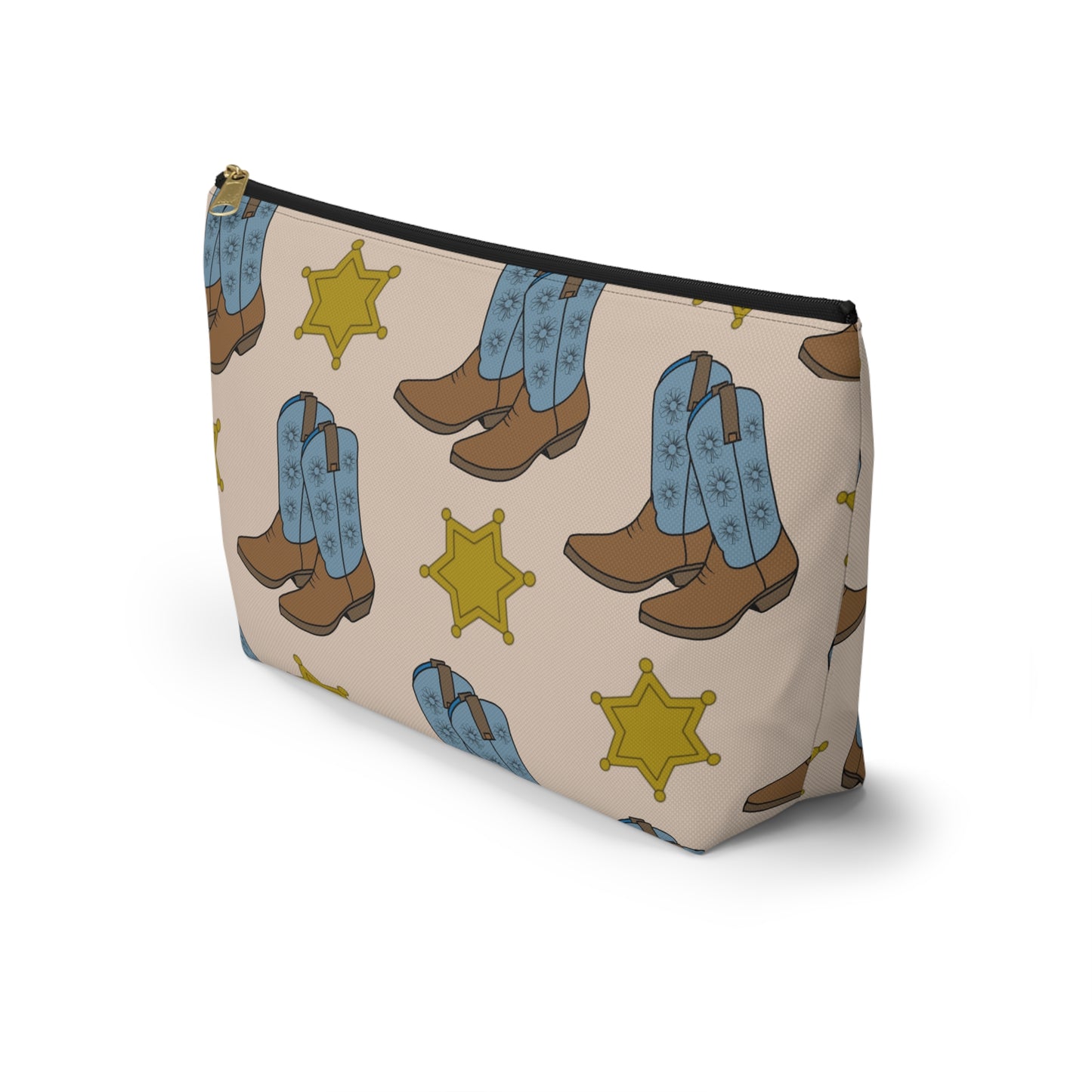 Accessory Pouch with Cowboy Boots & Western Star Design