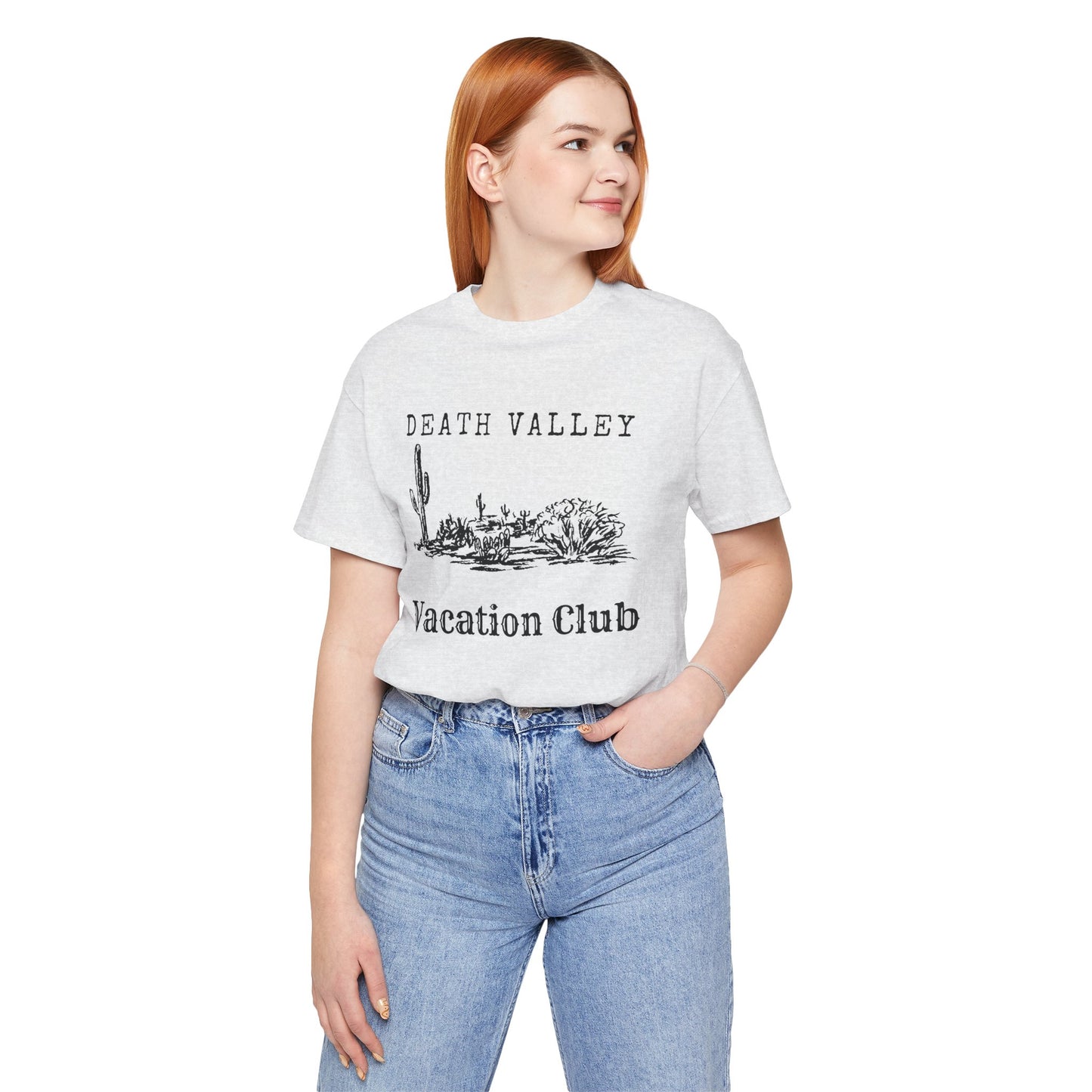 Death Valley Vacation Club Unisex Tee - Casual Cactus Graphic T-Shirt