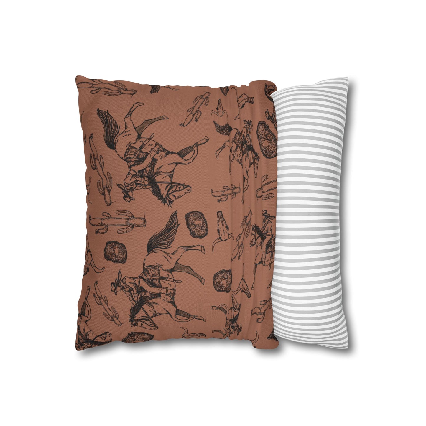 Rustic Cowboy Print Pillowcase – Western Home Decor Accent