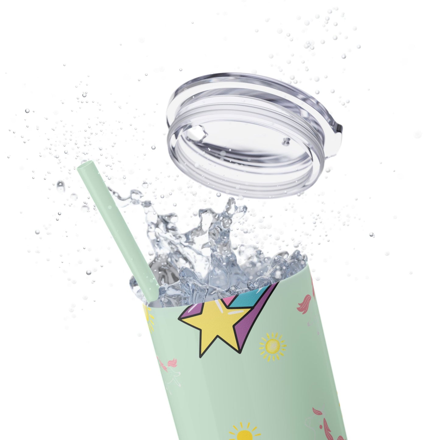 Living the Dream Skinny Tumbler with Straw - 20oz Inspirational Drinkware funny gift for nurses, EMT’s, paramedics, teachers