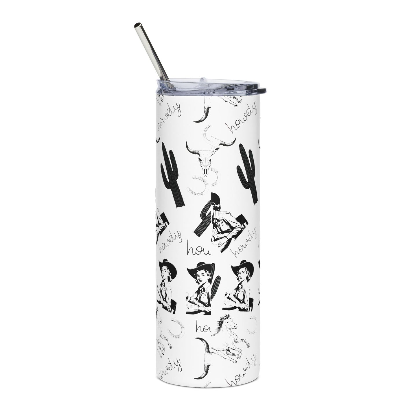 Vintage cowgirl|Stainless Steel Tumbler, 20oz