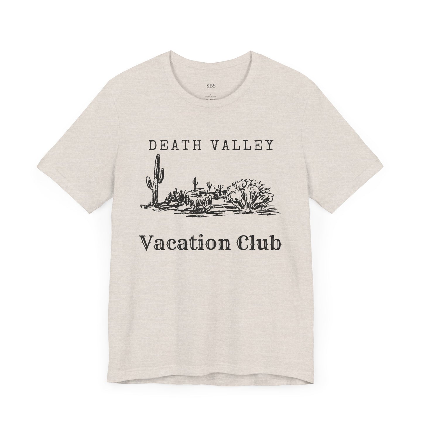 Death Valley Vacation Club Unisex Tee - Casual Cactus Graphic T-Shirt