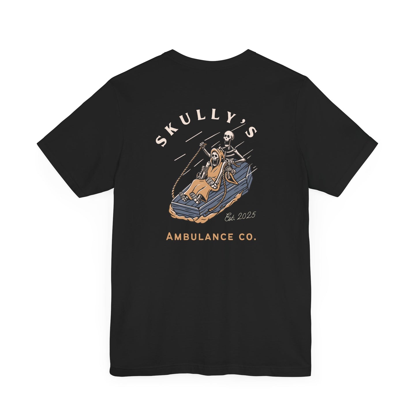 Skully’s Ambulance Co.| First Responder | Paramedic tshirt | EMT | skeleton shirt