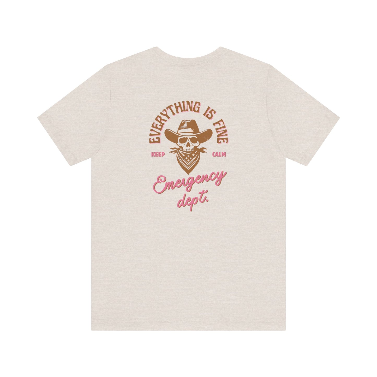 Vintage Graphic Tee| Emergency department | shirts for Nurses| ED Tech| ER| Western skeleton shirt