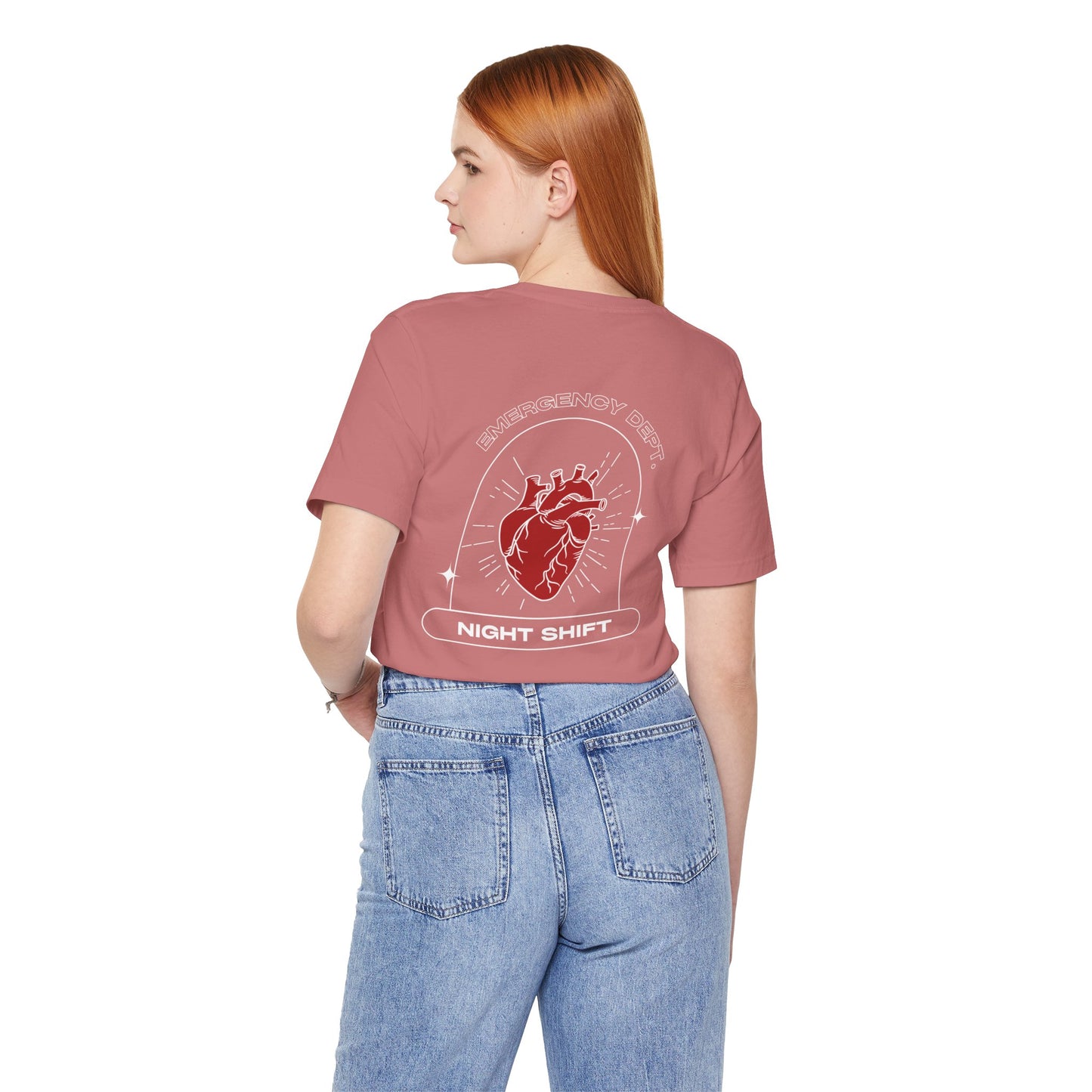 Emergency Department Printed Unisex Tee - Casual Comfort, Gift for Heart Lovers, Everyday Wear, Unique Style, Casual T-Shirt