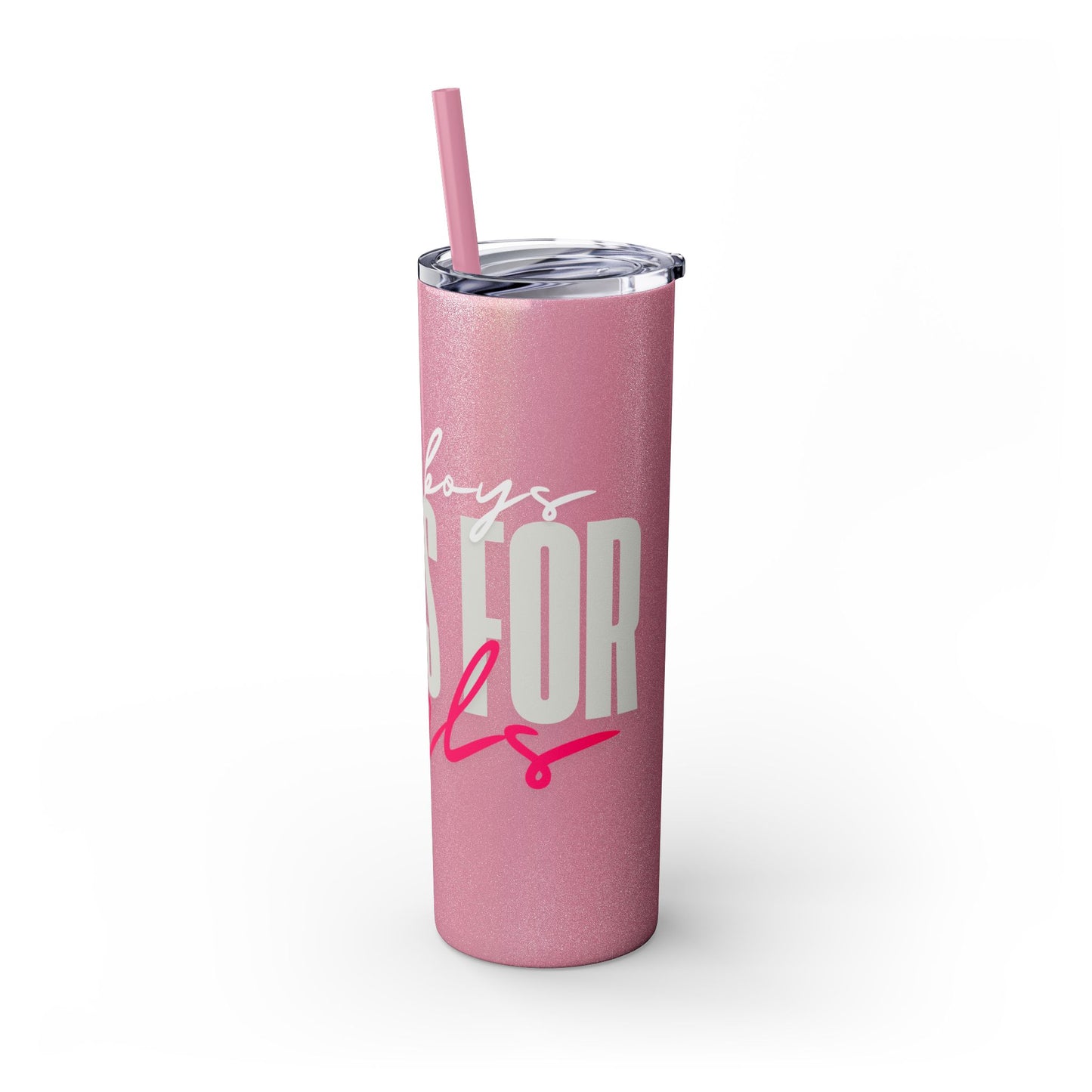 Silly boys EMS is for Girl Skinny Tumbler with Straw - 20oz Travel Cup