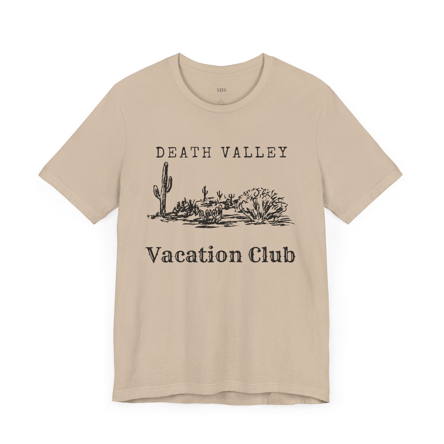 Death Valley Vacation Club Unisex Tee - Casual Cactus Graphic T-Shirt