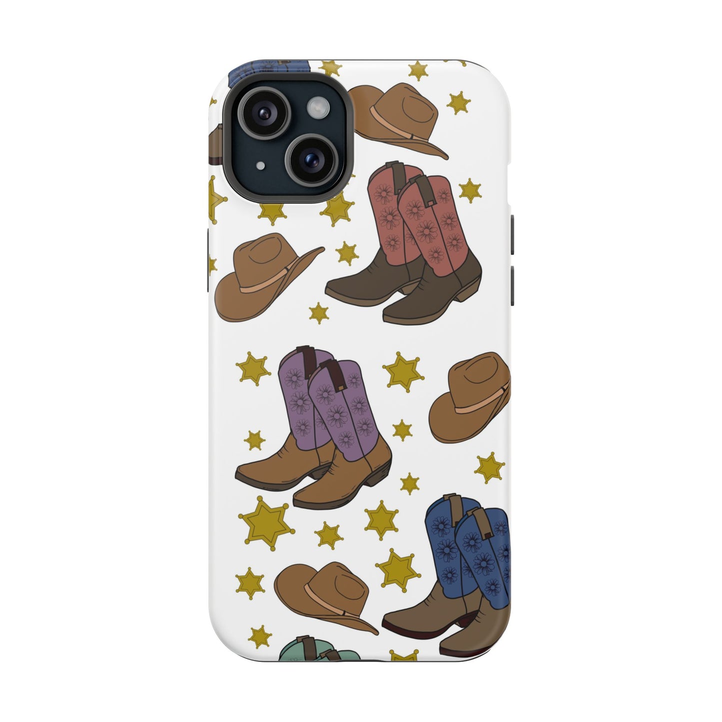 Cowboy Boots Magnetic Tough Case - Durable Phone Protection with Western Flair