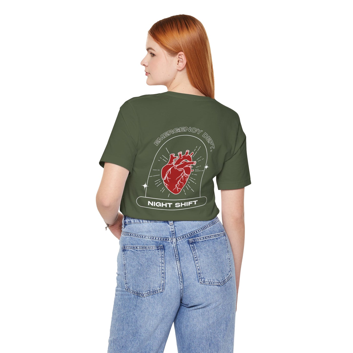 Emergency Department Printed Unisex Tee - Casual Comfort, Gift for Heart Lovers, Everyday Wear, Unique Style, Casual T-Shirt