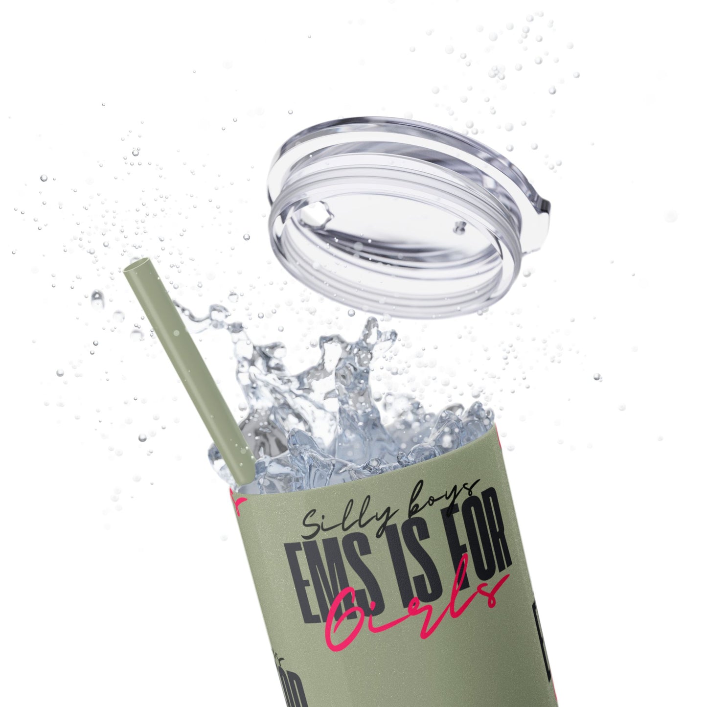 Silly Boys Skinny Tumbler with Straw, 20oz - Perfect Gift for EMT & Paramedics Celebrations