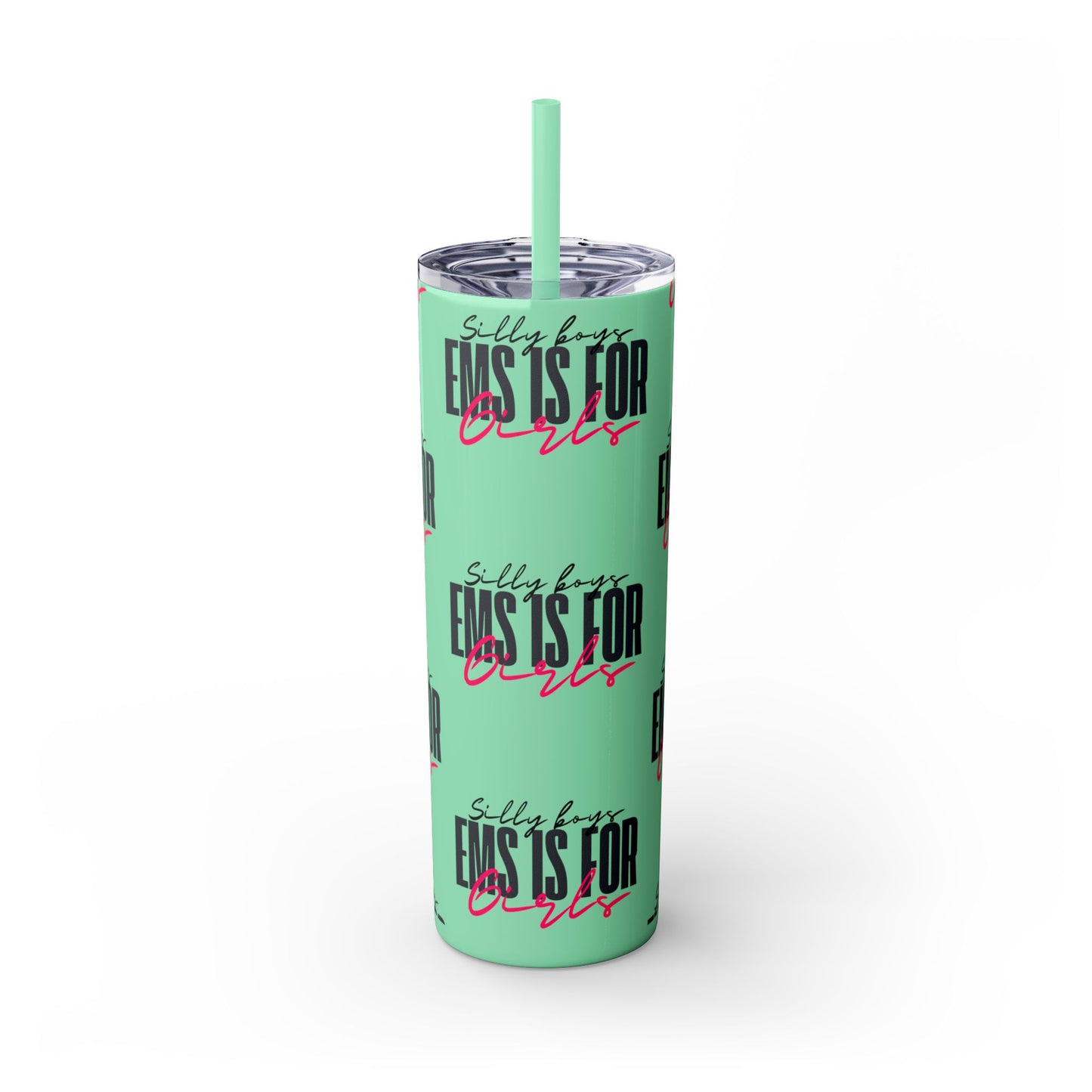 Silly Boys Skinny Tumbler with Straw, 20oz - Perfect Gift for EMT & Paramedics Celebrations
