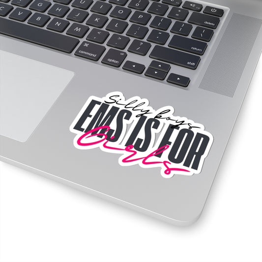 Empowering Girls Kiss-Cut Stickers | Silly Boys EMS is for Girls