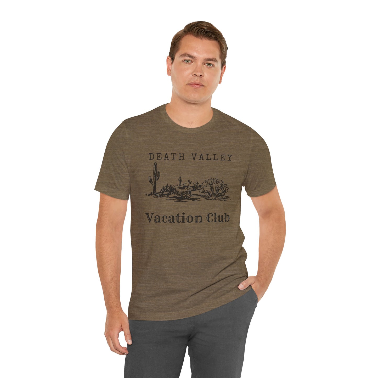 Death Valley Vacation Club Unisex Tee - Casual Cactus Graphic T-Shirt