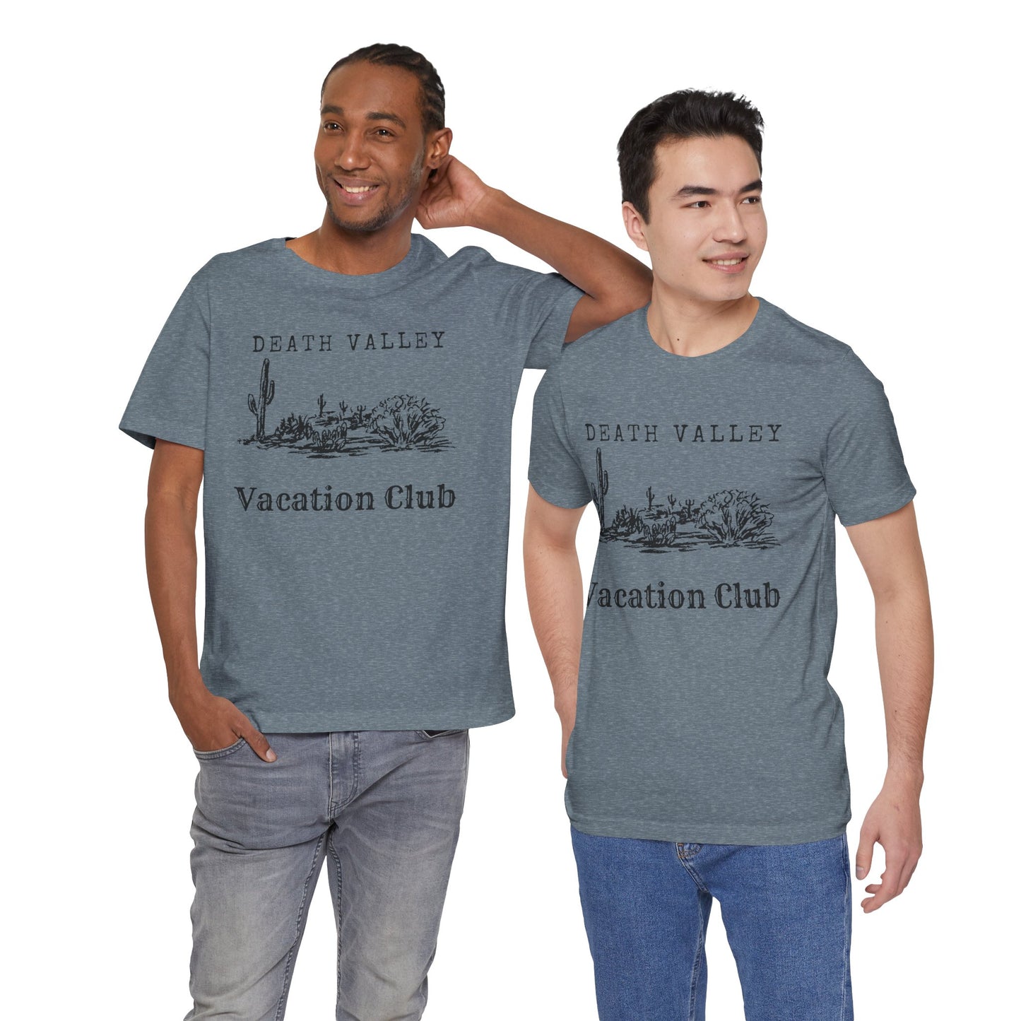 Death Valley Vacation Club Unisex Tee - Casual Cactus Graphic T-Shirt
