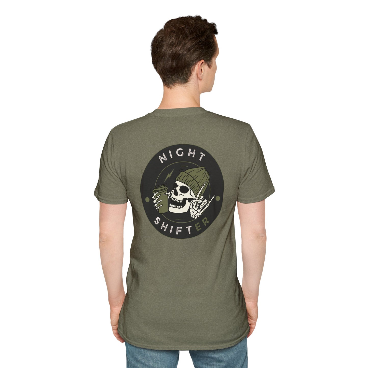 Night Shifter Skull T-Shirt | Unisex graphic tee for nurses| EMT | Paramedic| Spooky Vibes