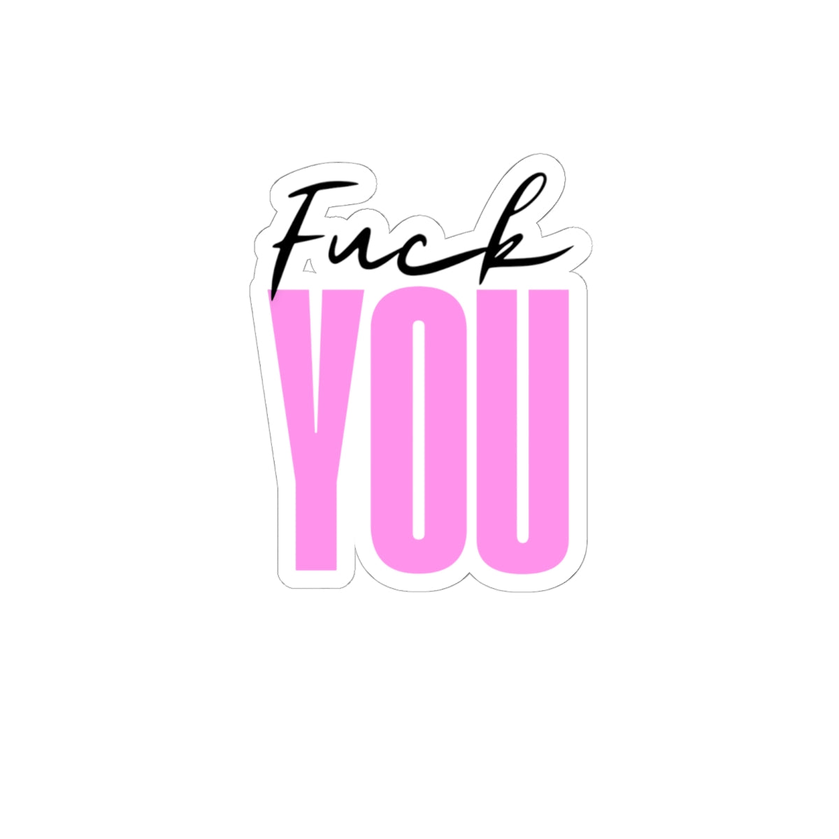 Bold Attitude Kiss-Cut Stickers | Funny Laptop Decor, Sassy Gifts, Mood Enhancers, Personalized Stickers, Expressions