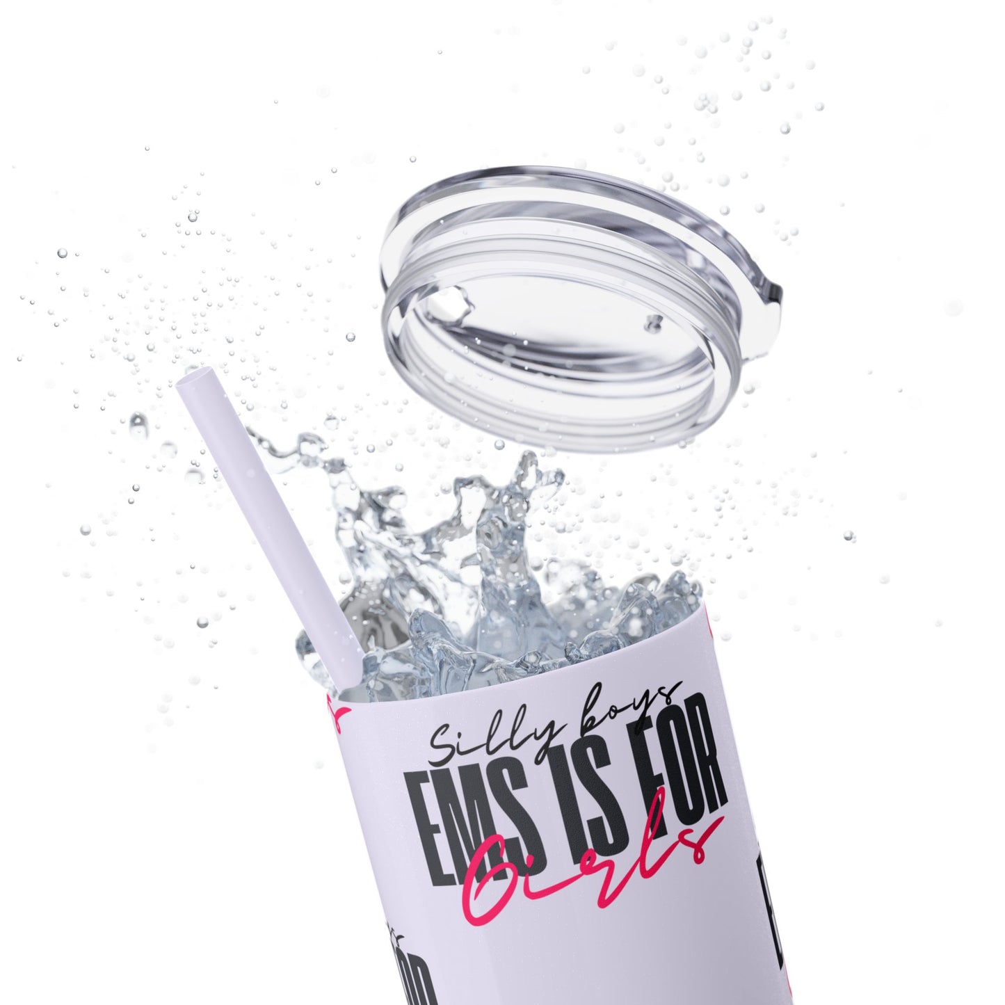 Silly Boys Skinny Tumbler with Straw, 20oz - Perfect Gift for EMT & Paramedics Celebrations