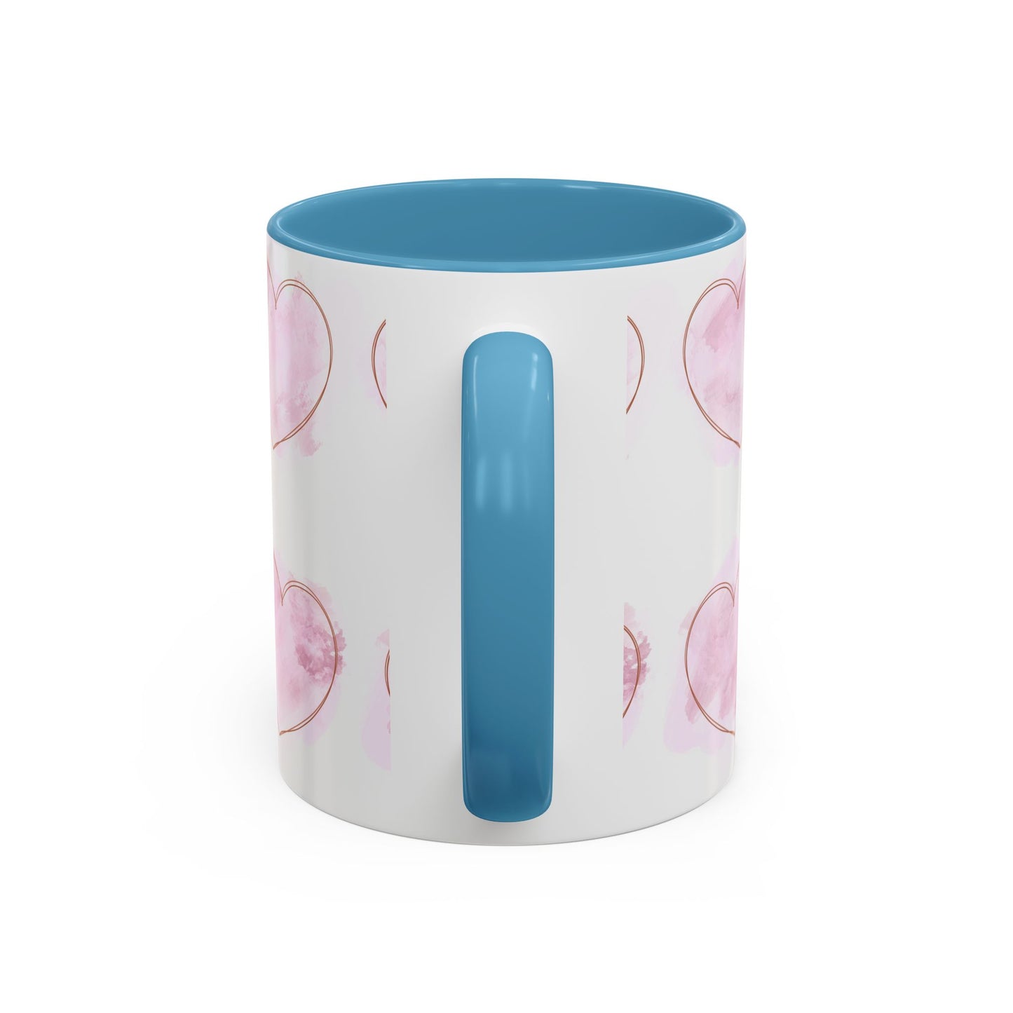 Watercolor Pink Heart Coffee Mug - Perfect for Mother’s Day