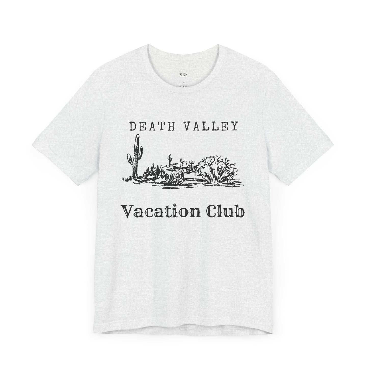 Death Valley Vacation Club Unisex Tee - Casual Cactus Graphic T-Shirt