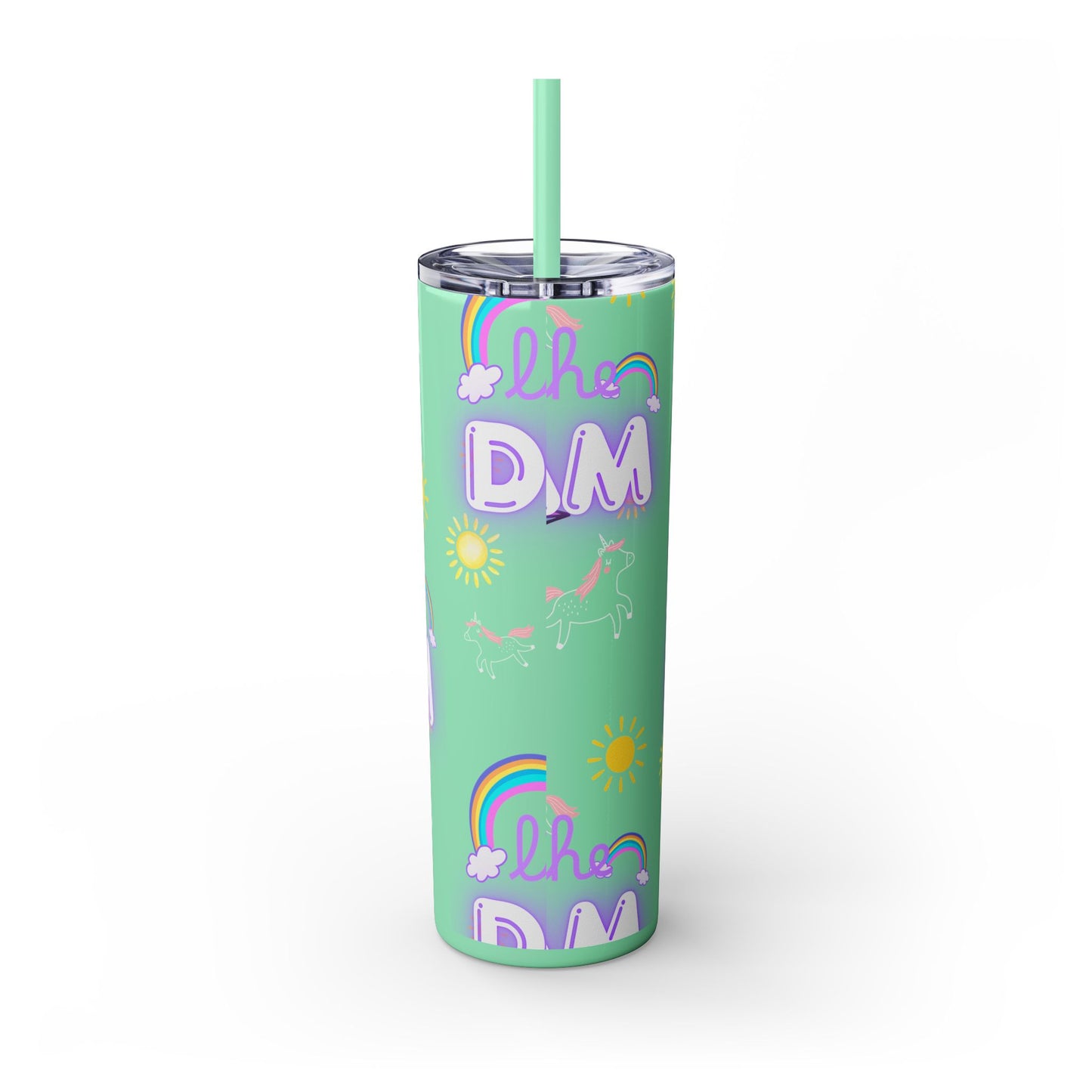 Living the Dream Skinny Tumbler with Straw - 20oz Inspirational Drinkware funny gift for nurses, EMT’s, paramedics, teachers