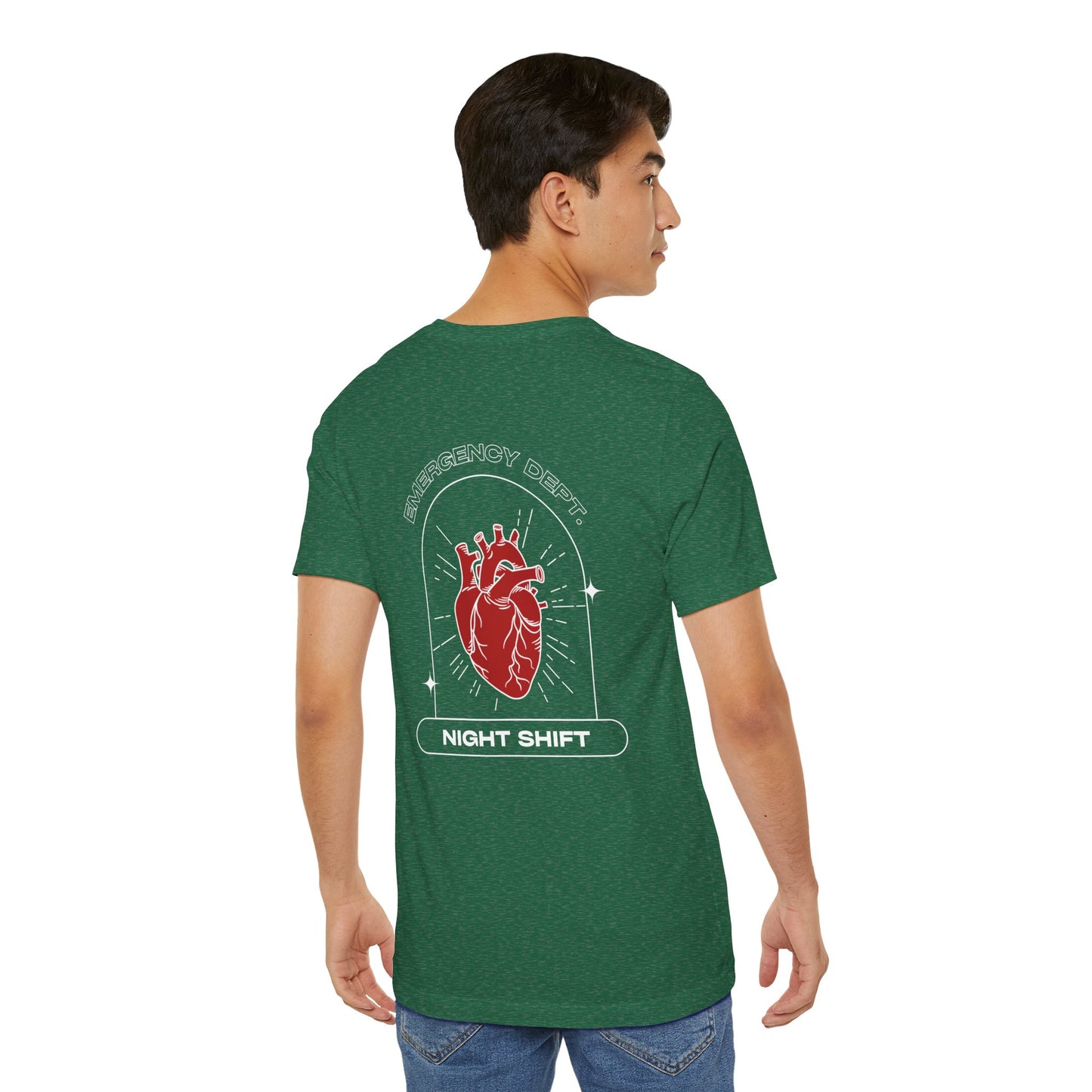 Emergency Department Printed Unisex Tee - Casual Comfort, Gift for Heart Lovers, Everyday Wear, Unique Style, Casual T-Shirt