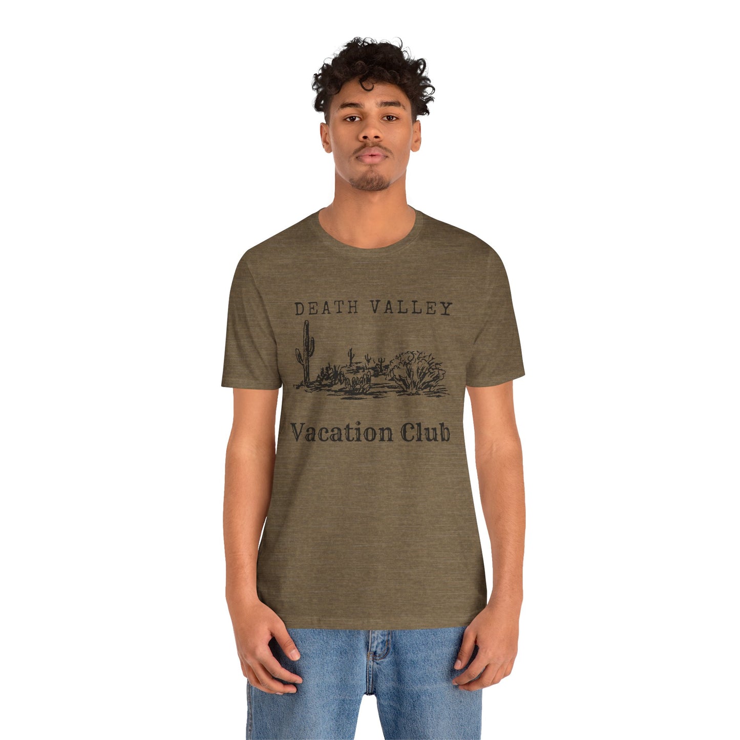Death Valley Vacation Club Unisex Tee - Casual Cactus Graphic T-Shirt