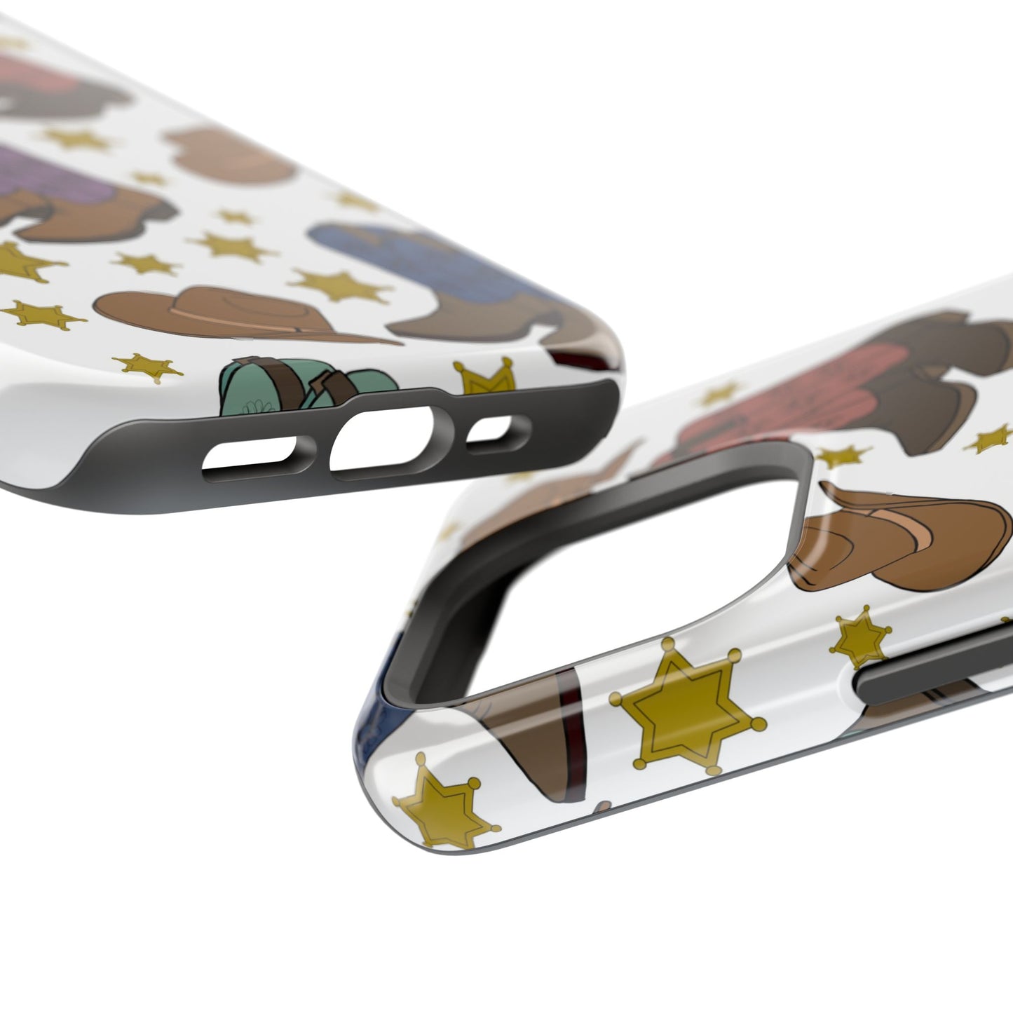 Cowboy Boots Magnetic Tough Case - Durable Phone Protection with Western Flair